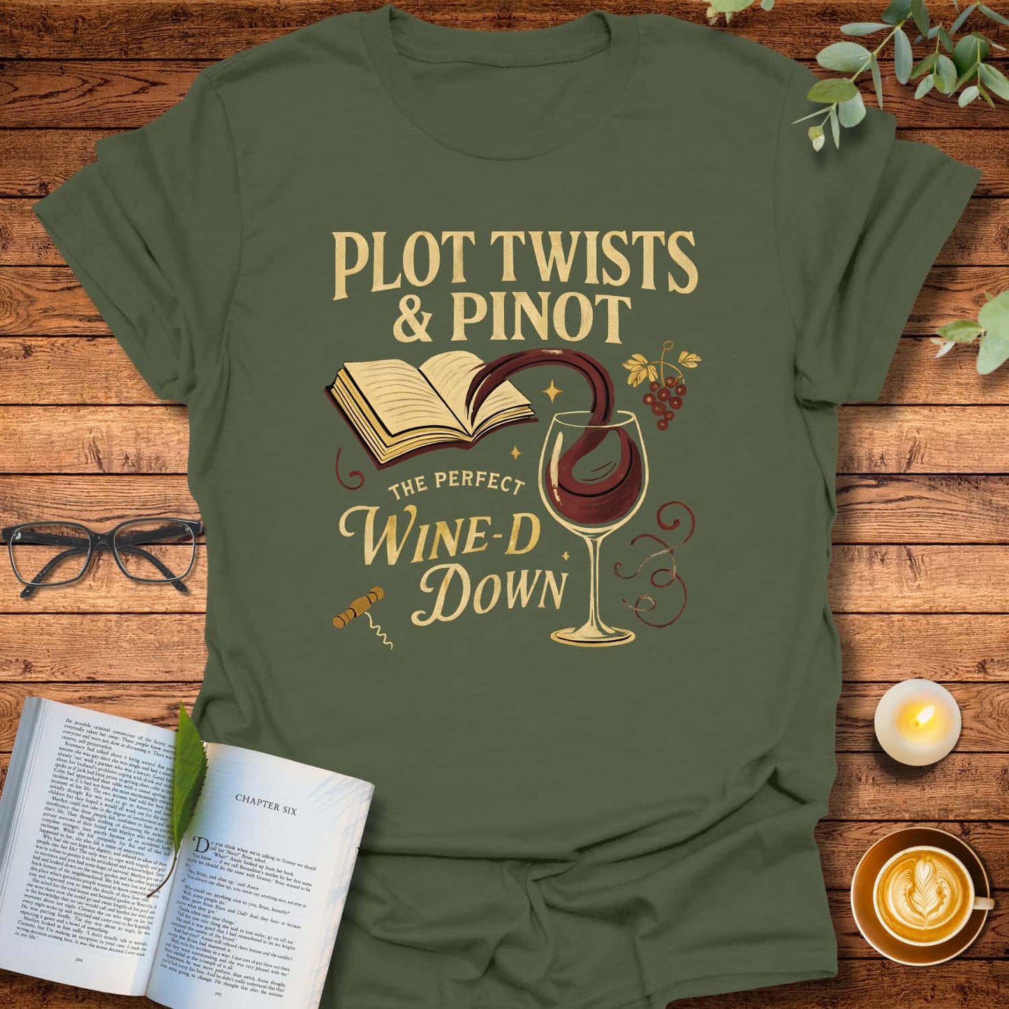 Wine-D Down T-Shirt