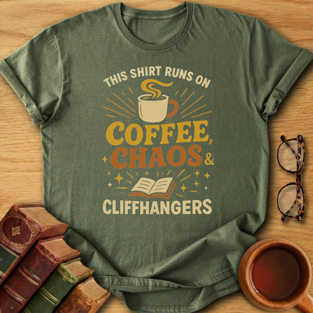 Coffee, Chaos & Cliffhangers T-Shirt