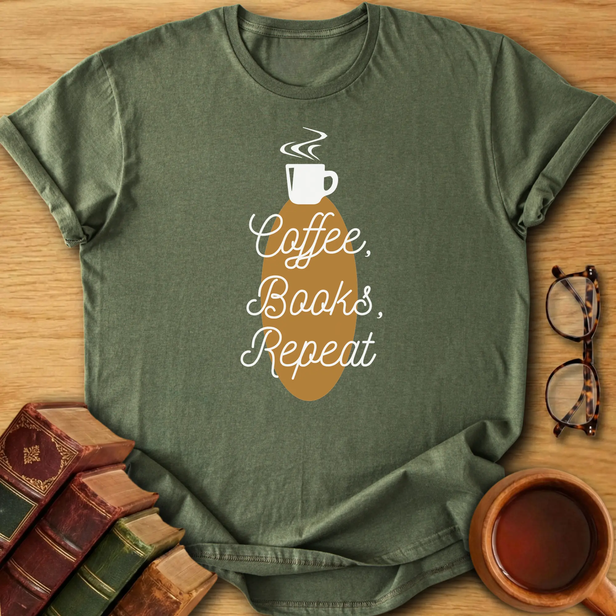 Coffee, Books, Repeat T-Shirt