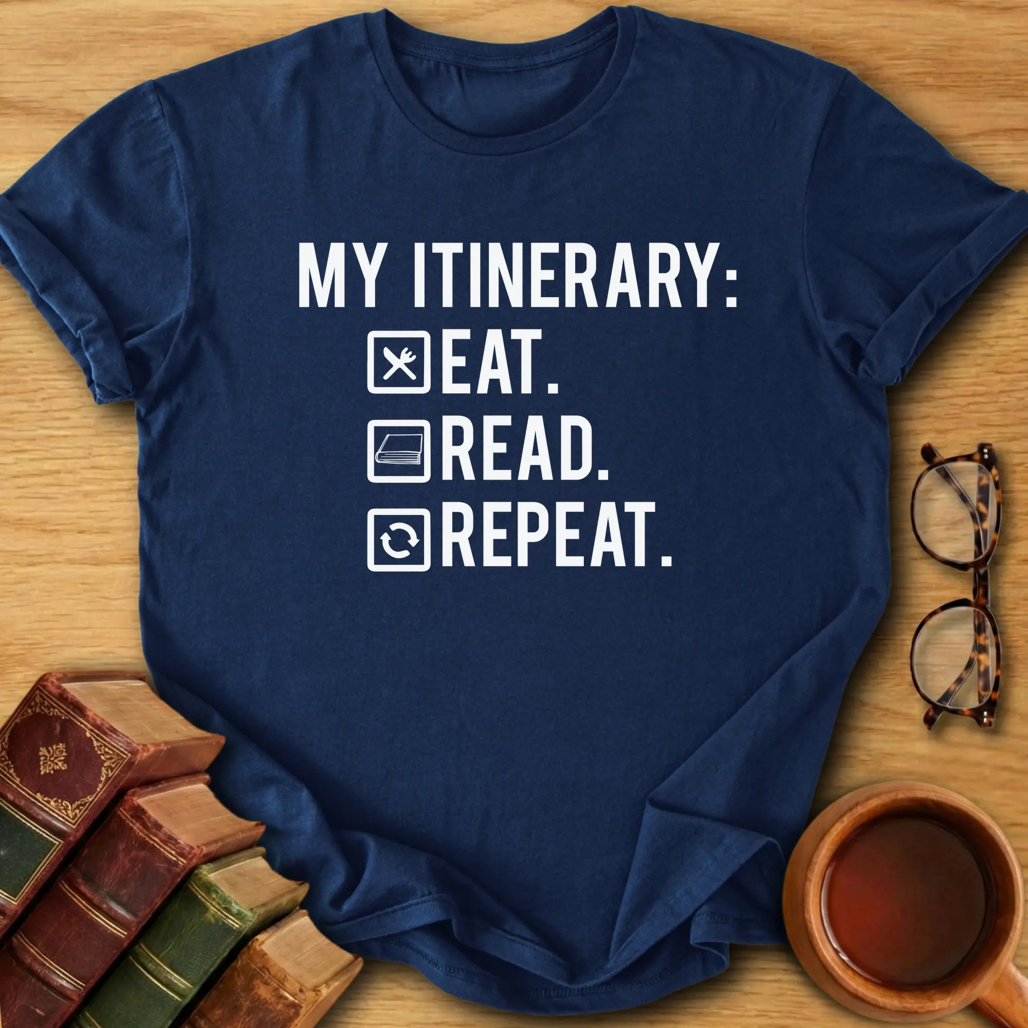 Eat, Read, Repeat T-Shirts