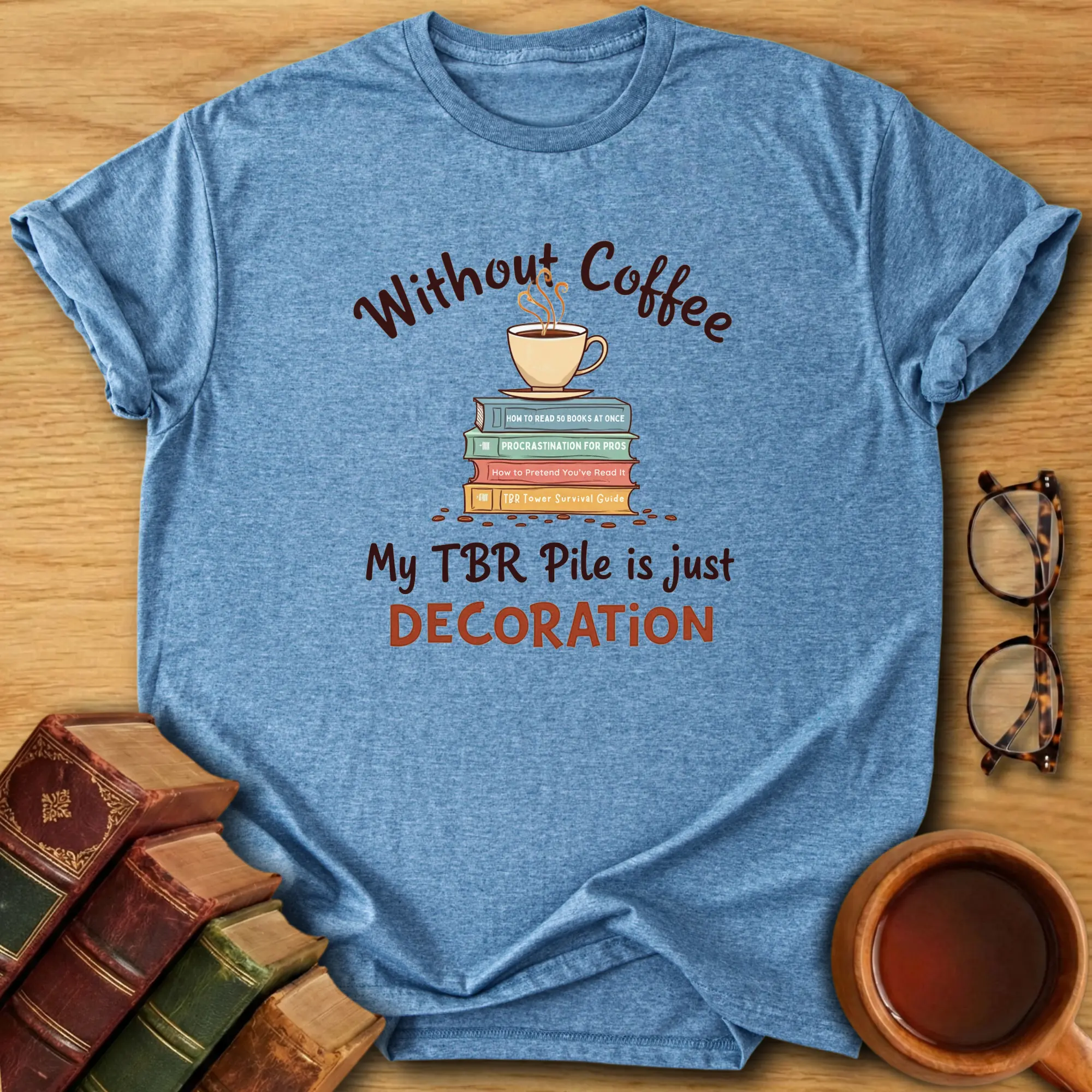 Caffeine & Chapters T-Shirt