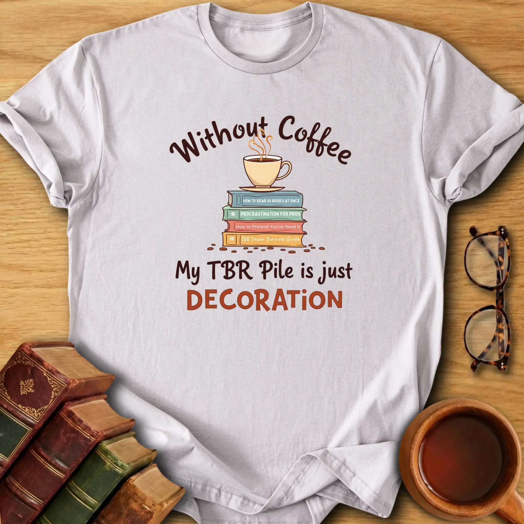 Caffeine & Chapters T-Shirt