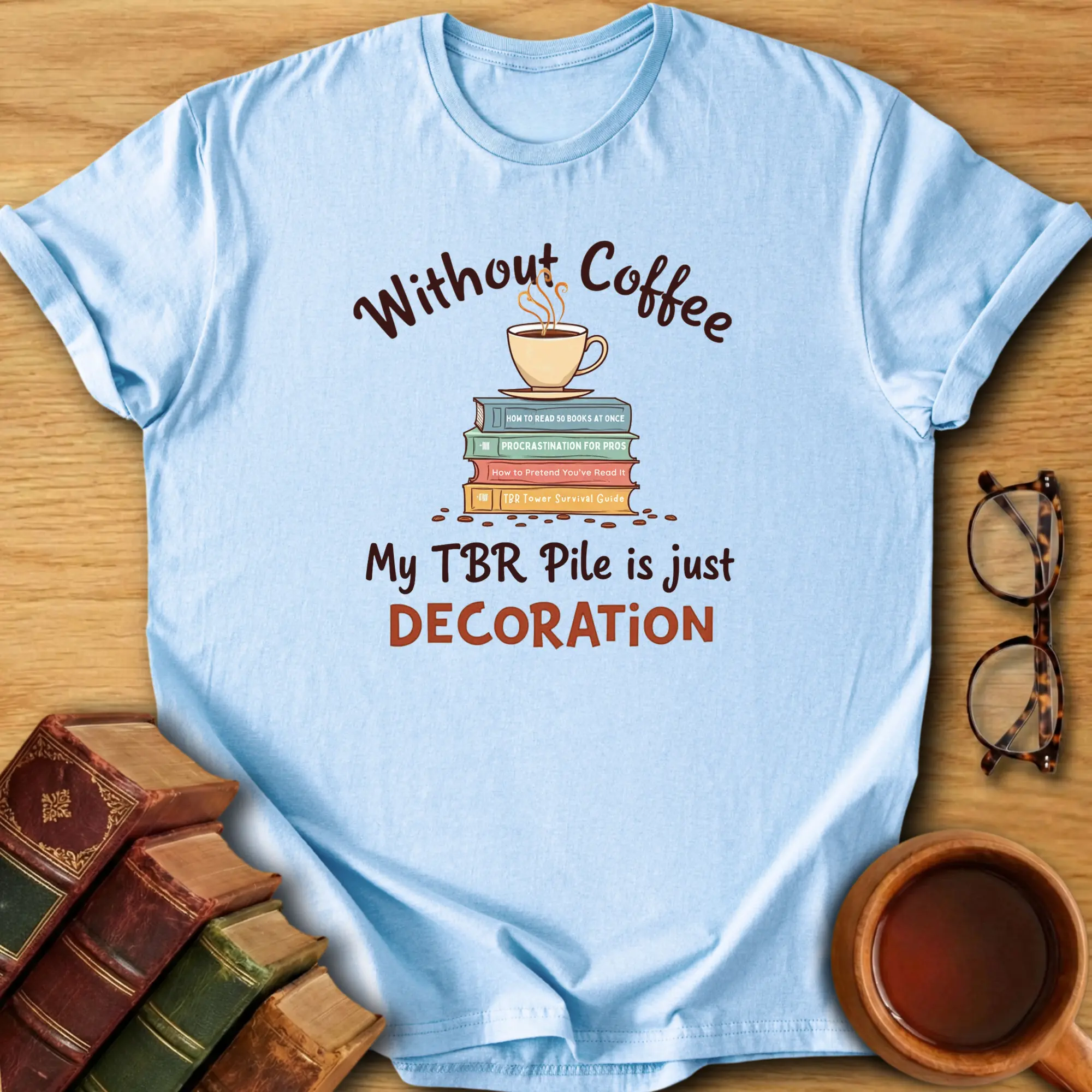 Caffeine & Chapters T-Shirt