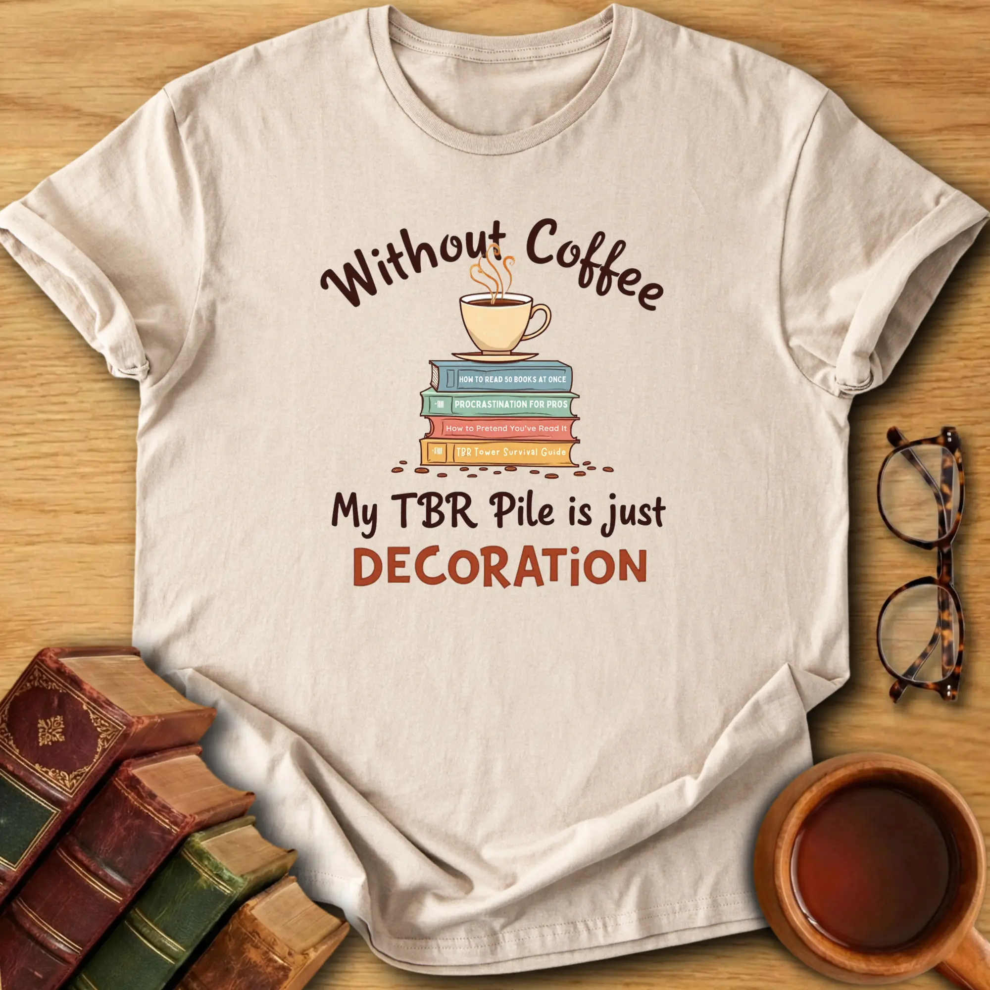 Caffeine & Chapters T-Shirt