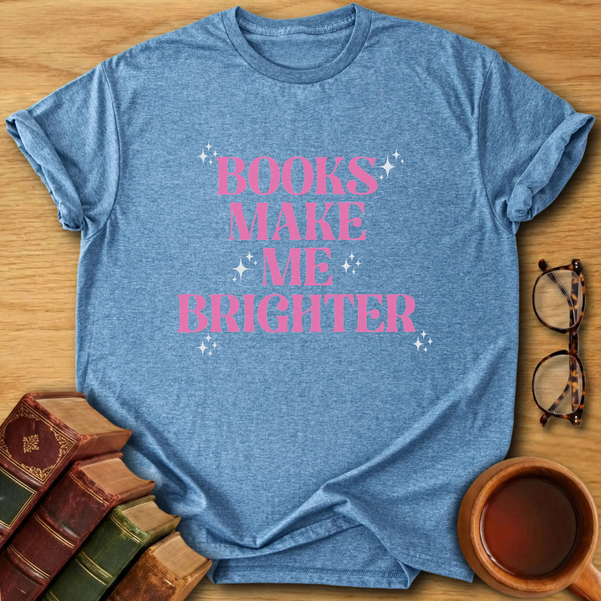 Brighter With Books T-Shirt