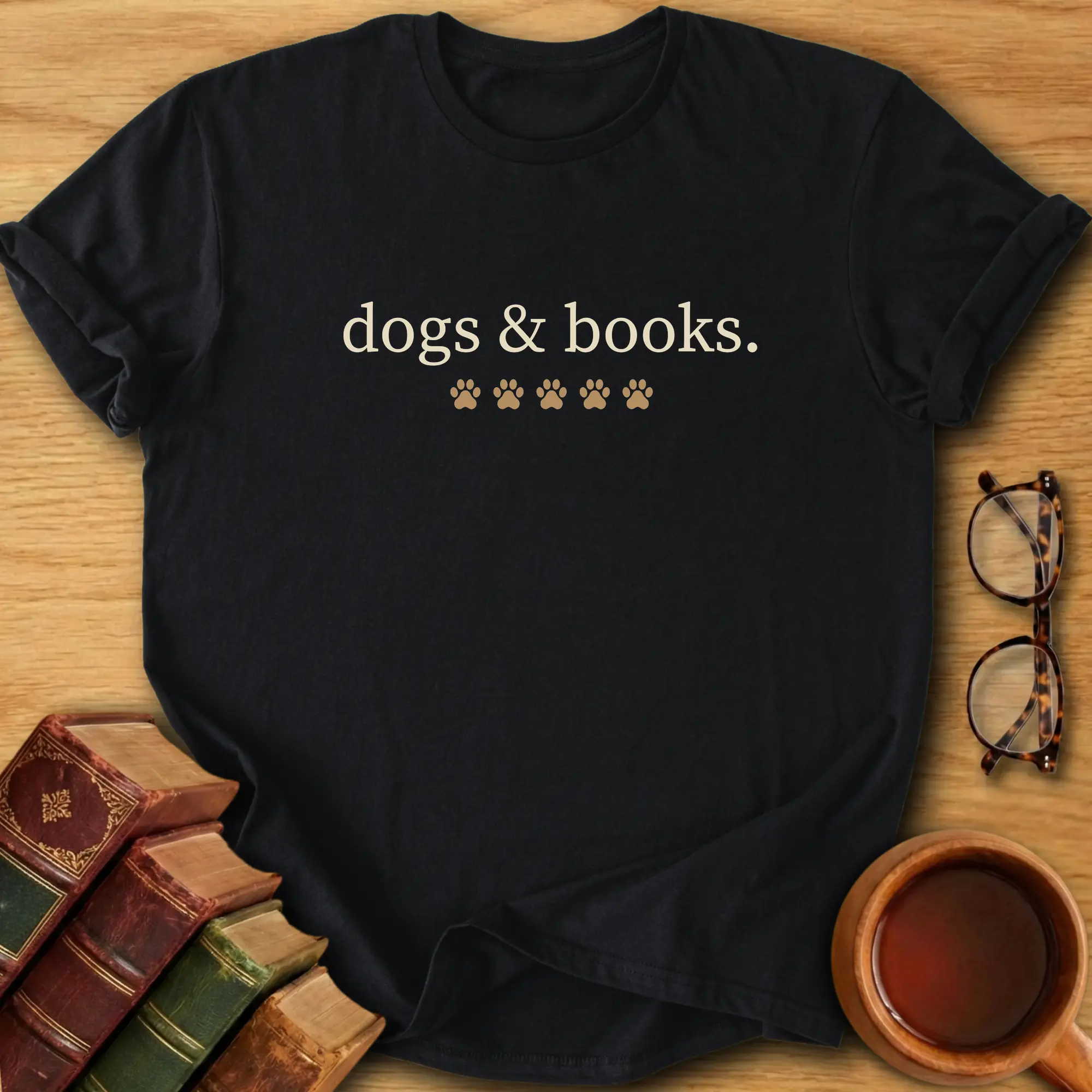 Dogs & Books T-Shirt