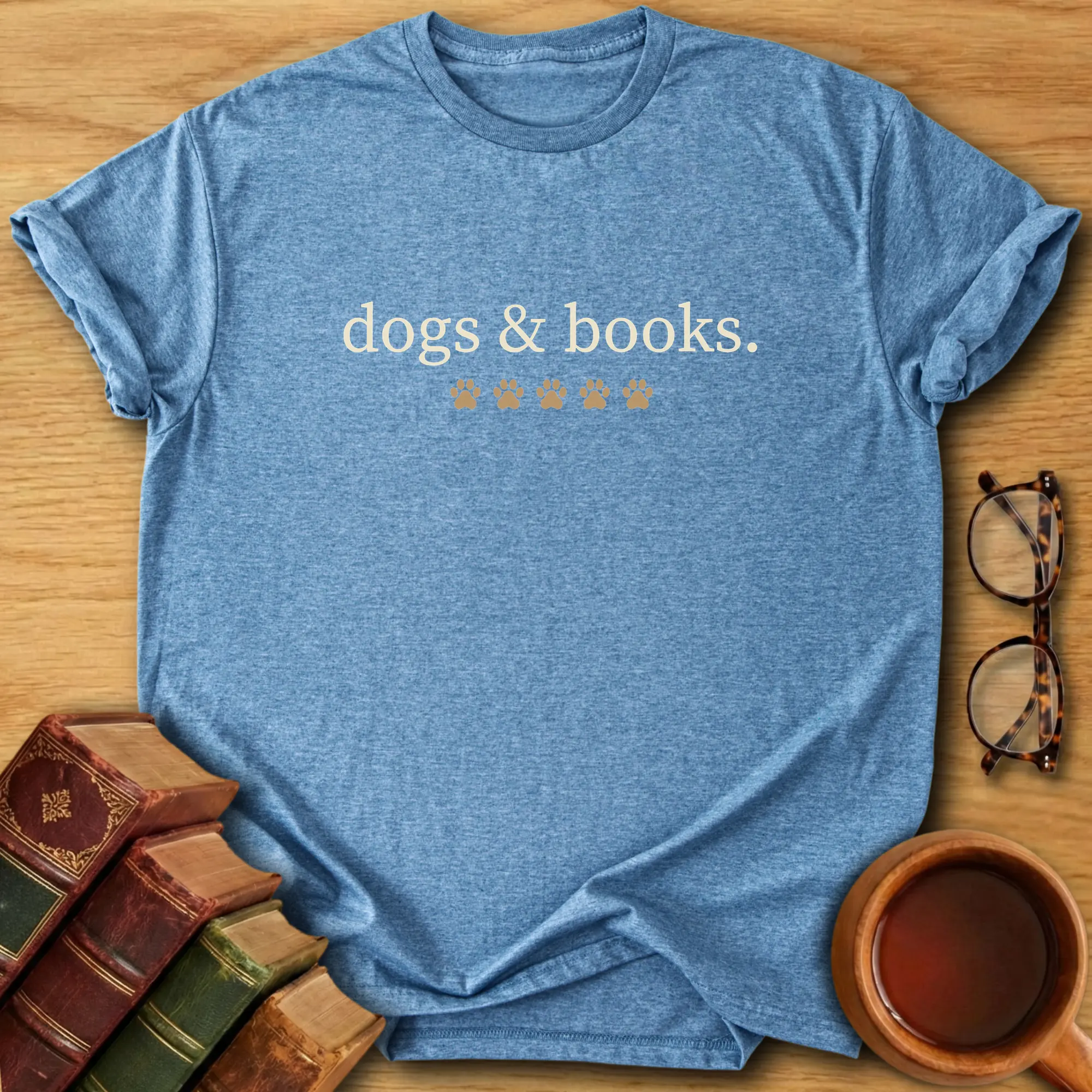 Dogs & Books T-Shirt