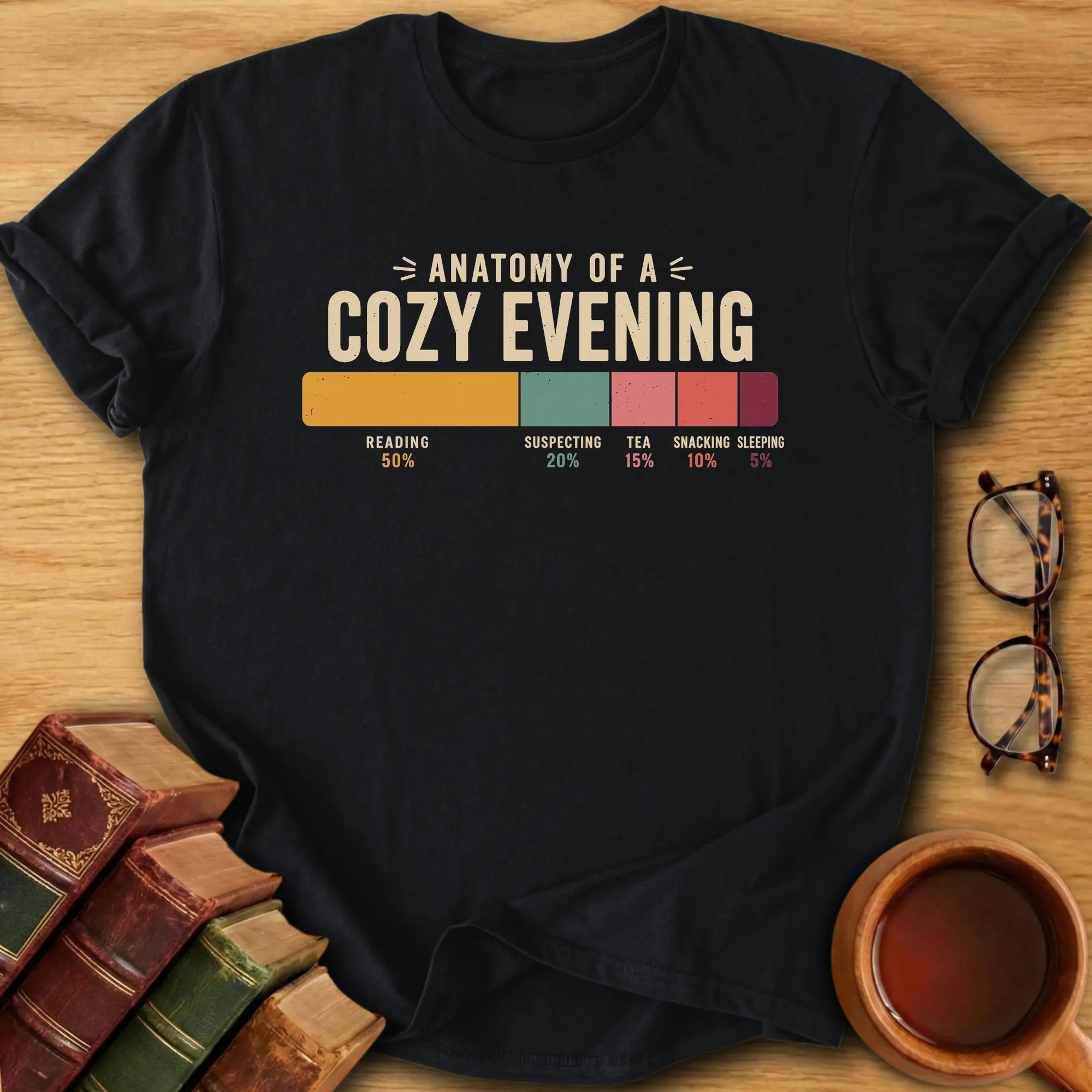 Anatomy of a Cozy Evening T-Shirt