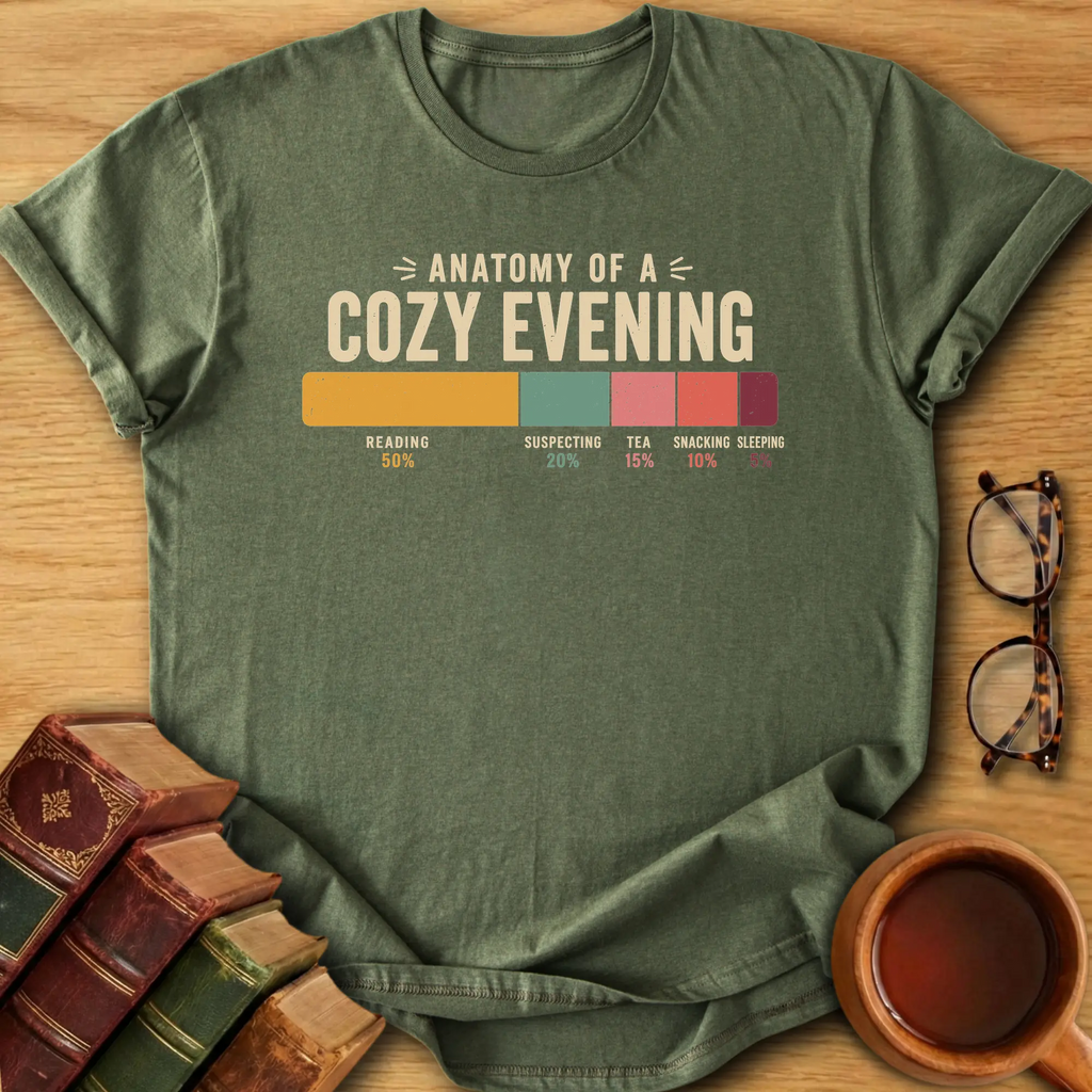 Anatomy of a Cozy Evening T-Shirt