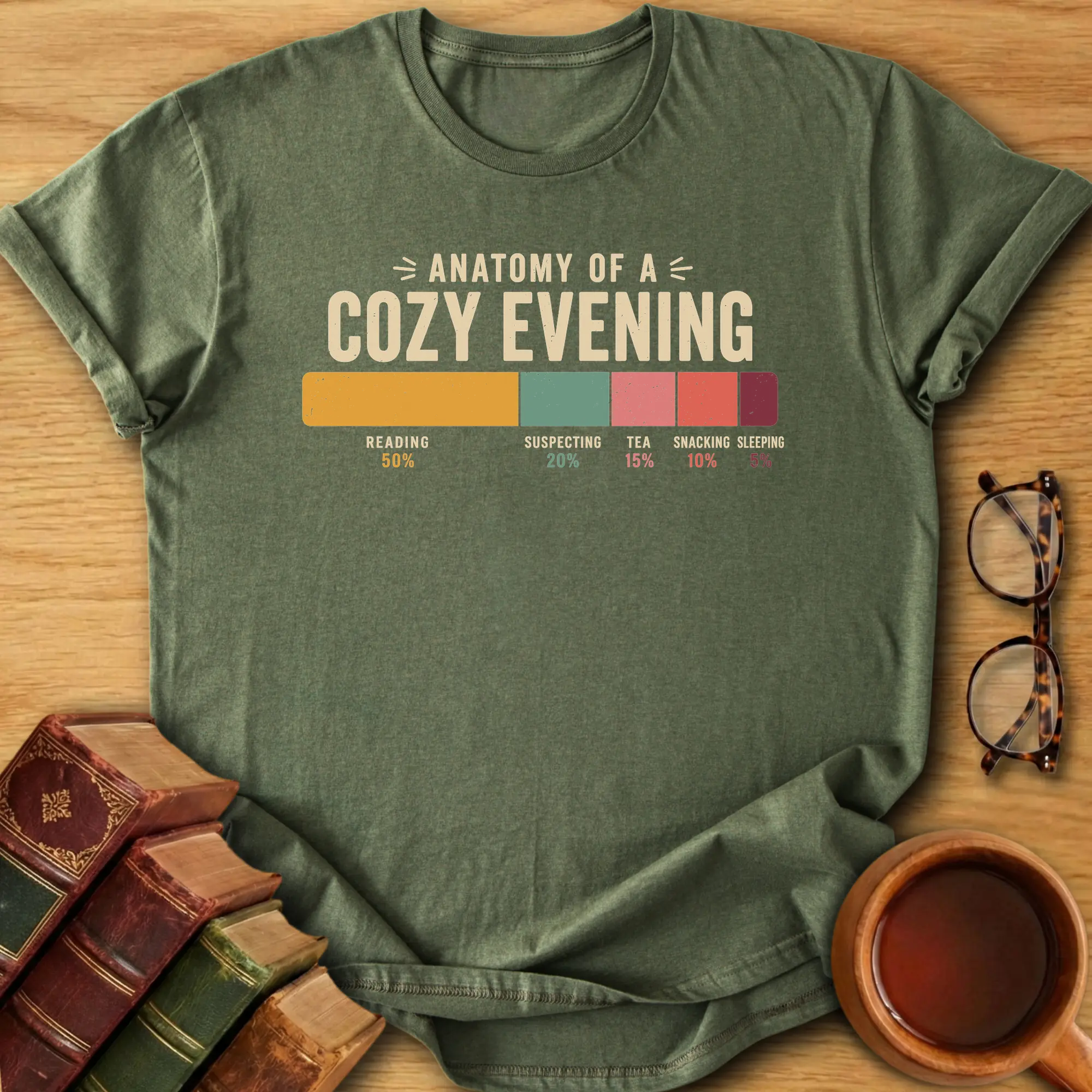 Anatomy of a Cozy Evening T-Shirt