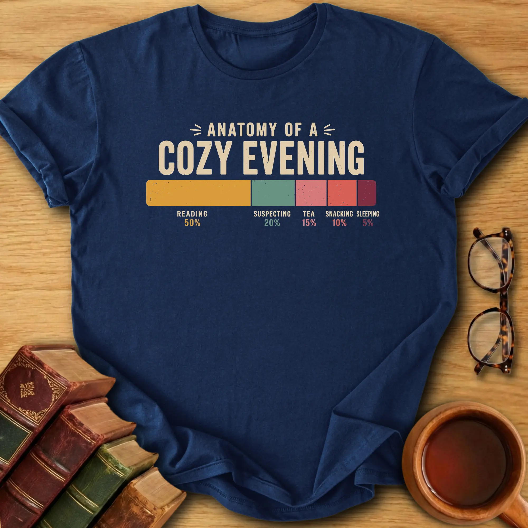 Anatomy of a Cozy Evening T-Shirt