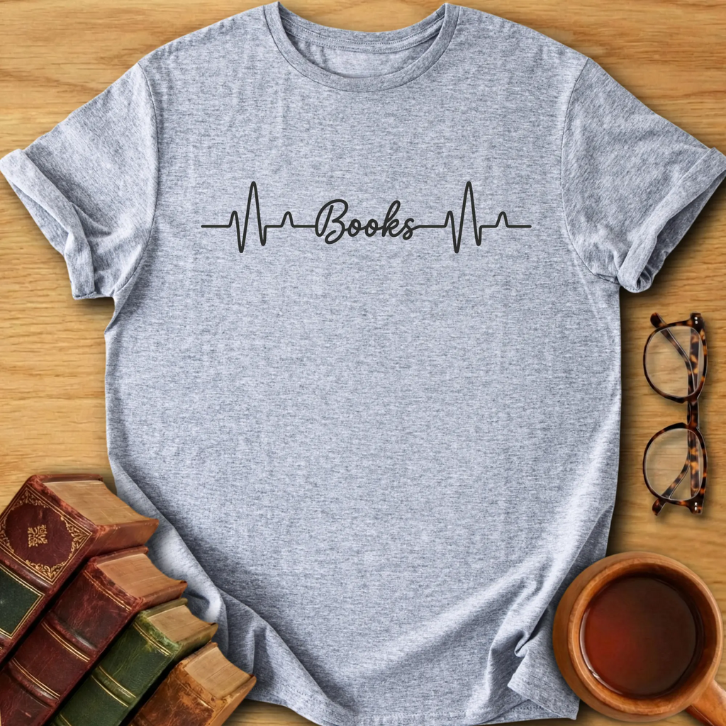 Books Heartbeat T-Shirt