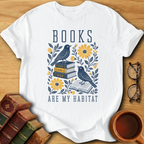 Books Are My Habitat T-Shirt