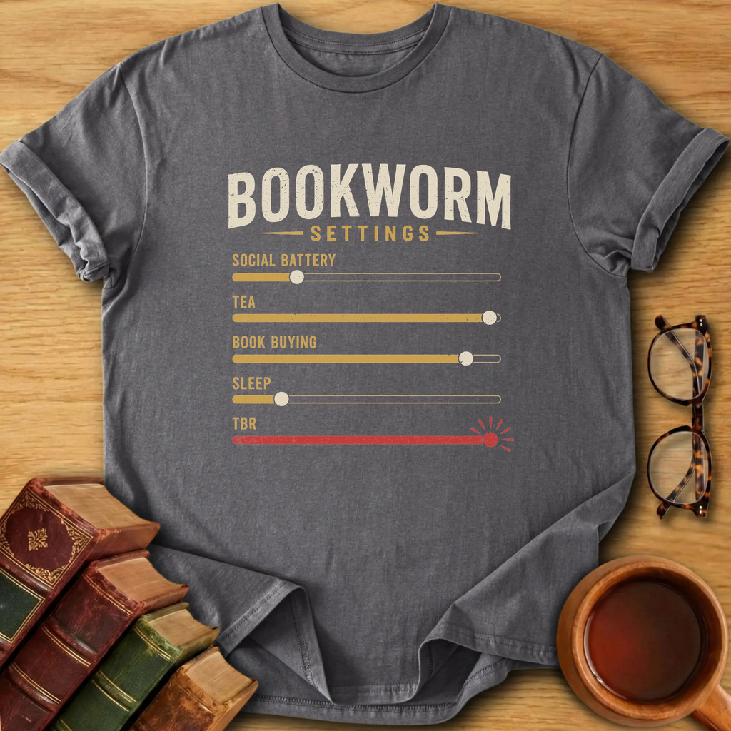 Bookworm Settings T-Shirt