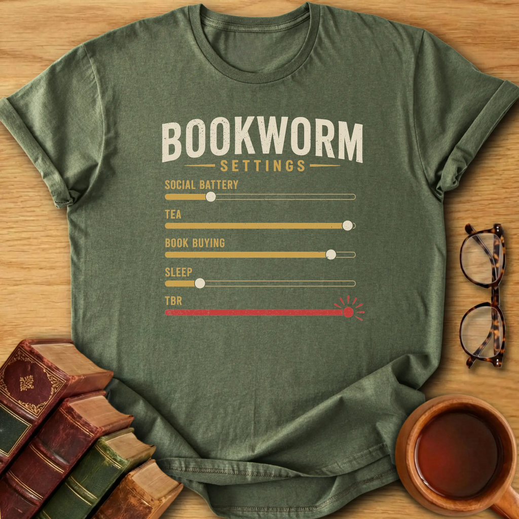 Bookworm Settings T-Shirt
