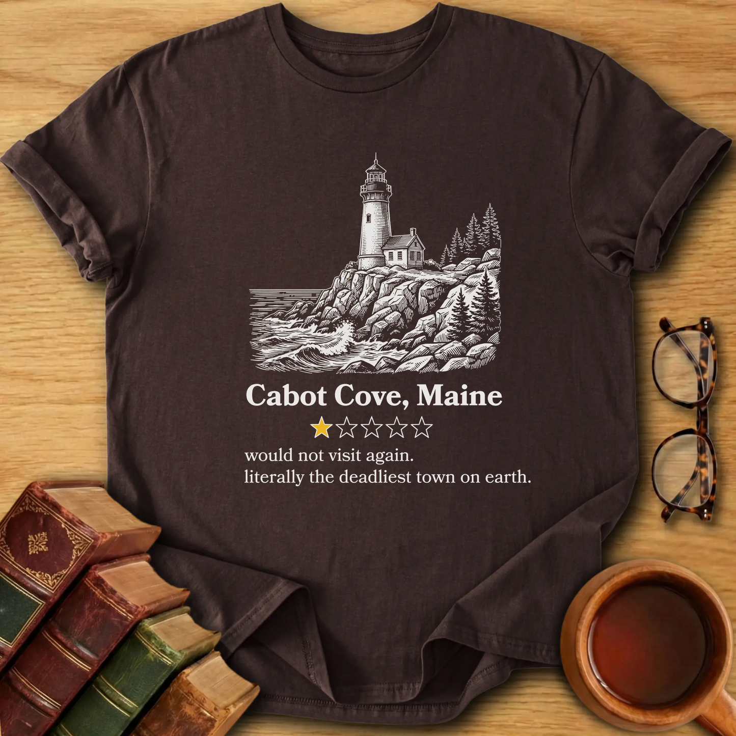 Cabot Cove One-Star Review T-Shirt