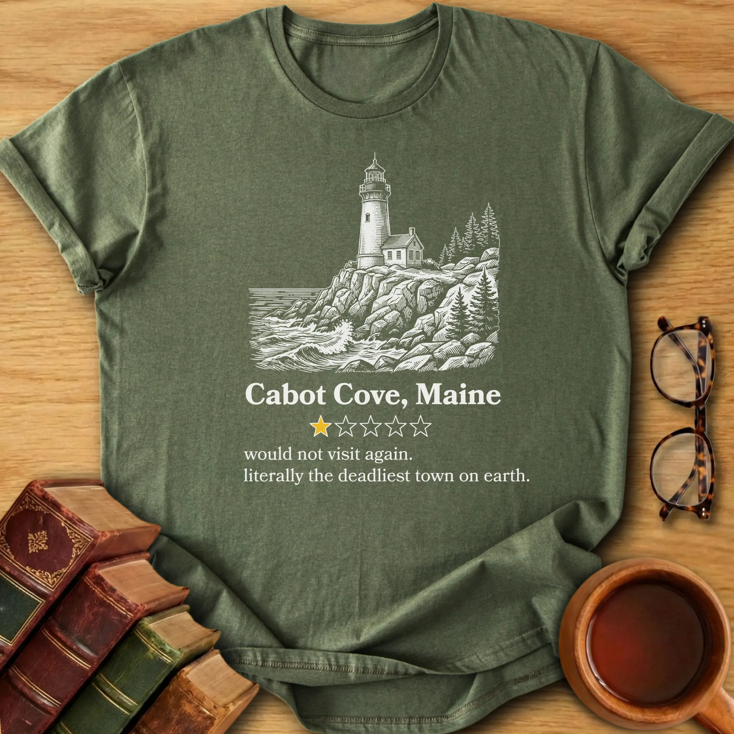 Cabot Cove One-Star Review T-Shirt