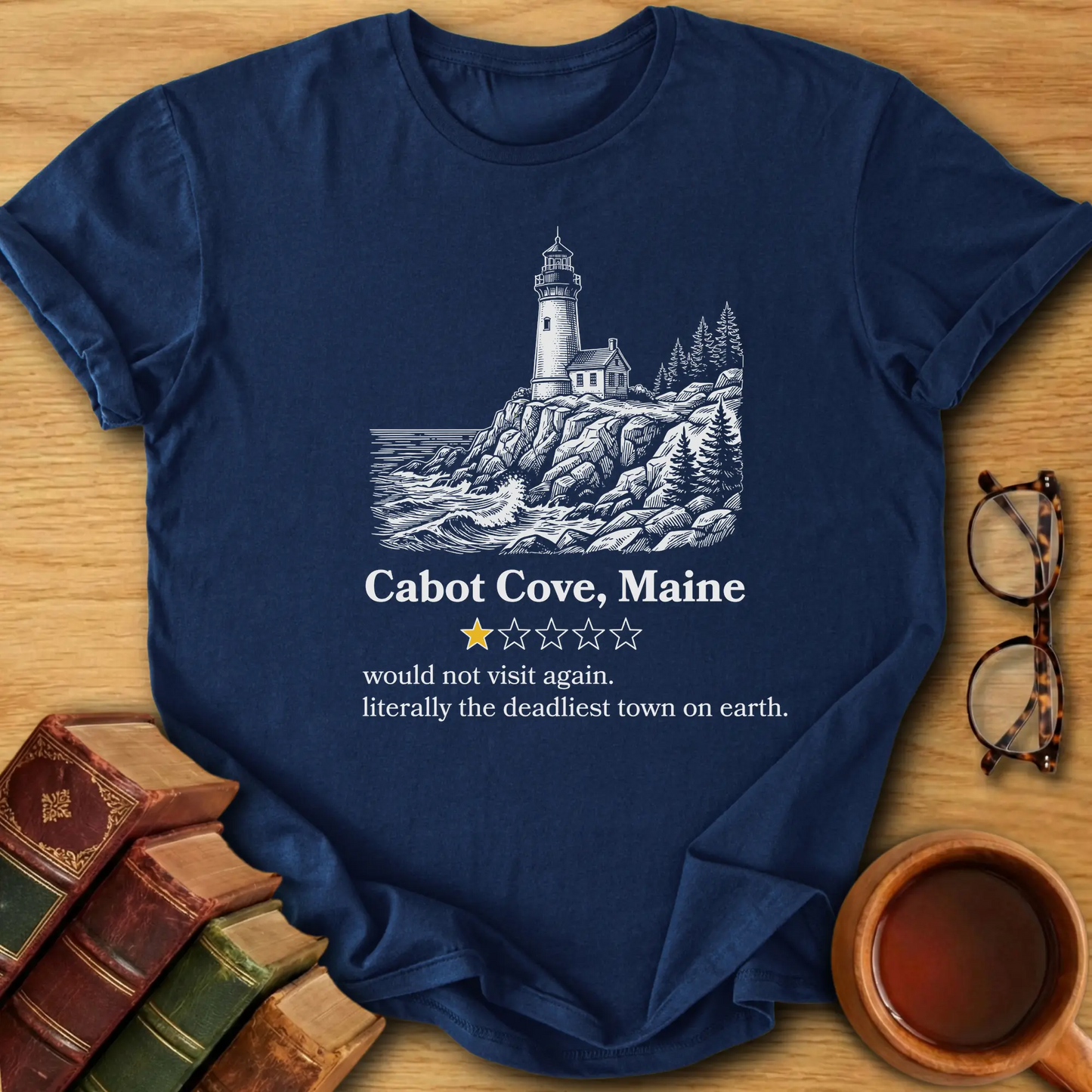 Cabot Cove One-Star Review T-Shirt