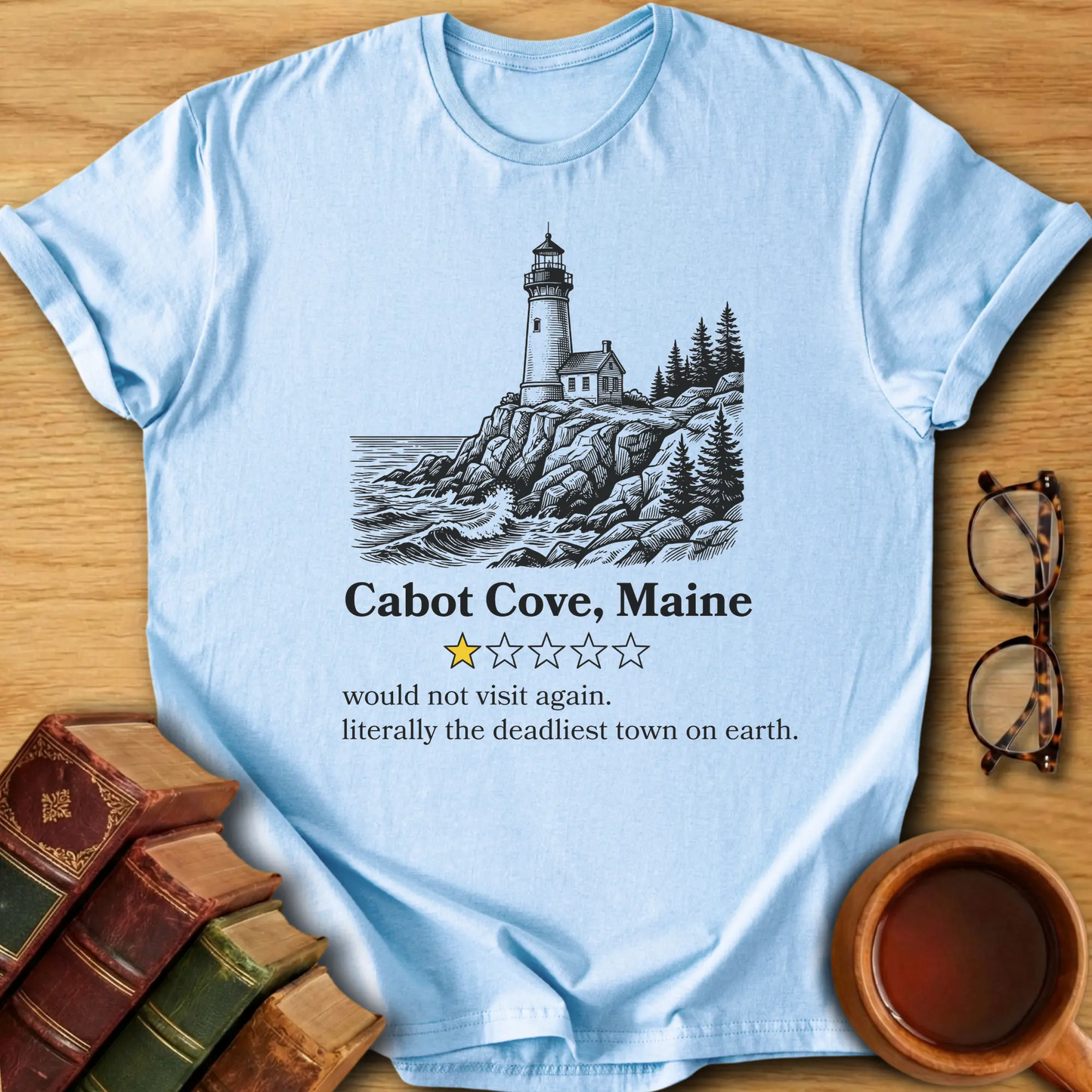 Cabot Cove One-Star Review T-Shirt