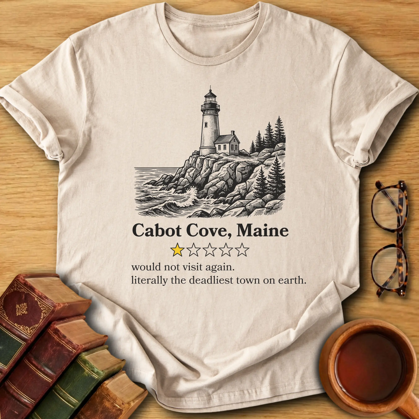 Cabot Cove One-Star Review T-Shirt