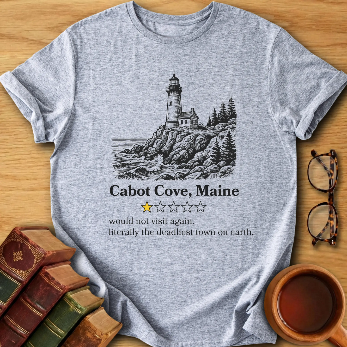 Cabot Cove One-Star Review T-Shirt