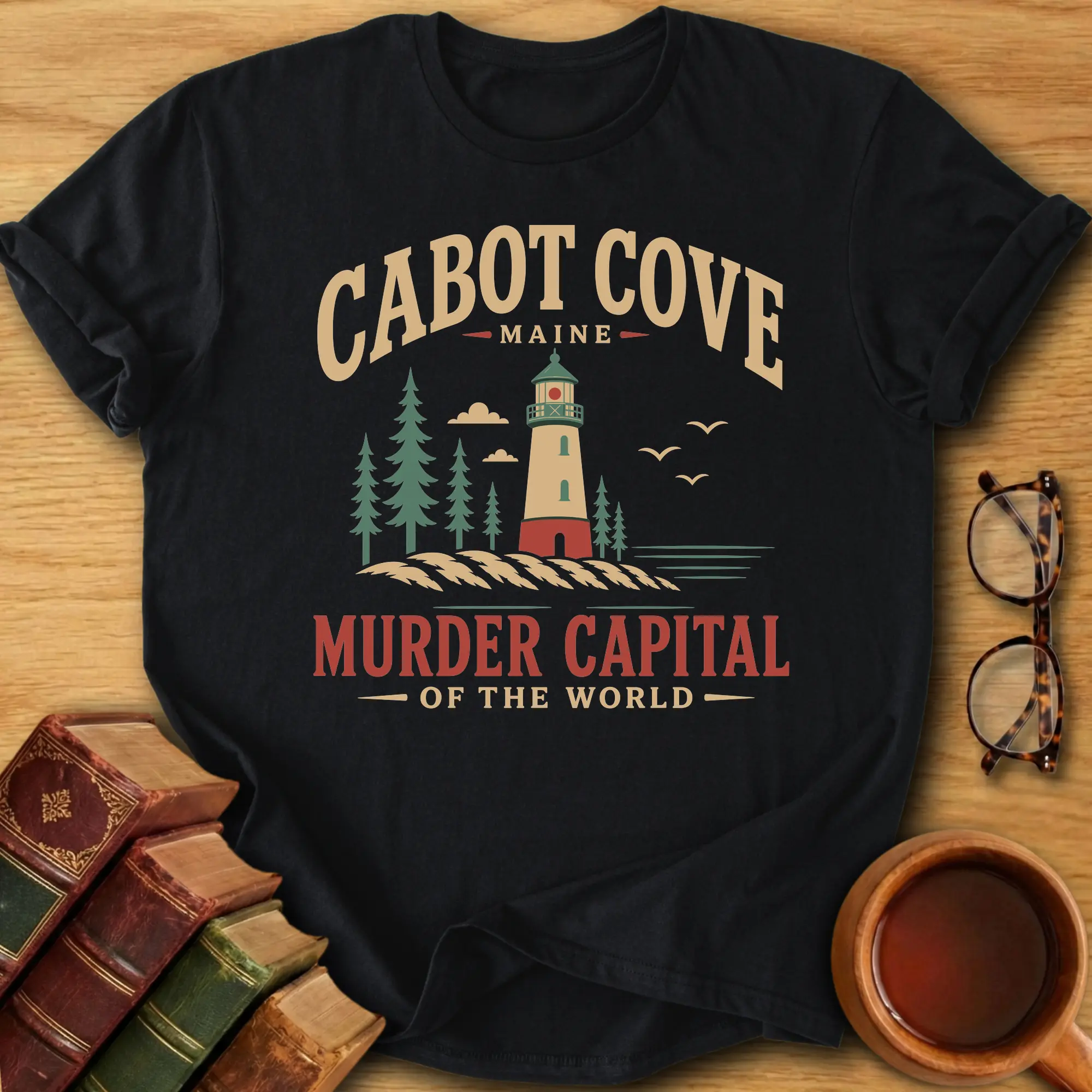 Cabot Cove Murder Capital of the World T-Shirt