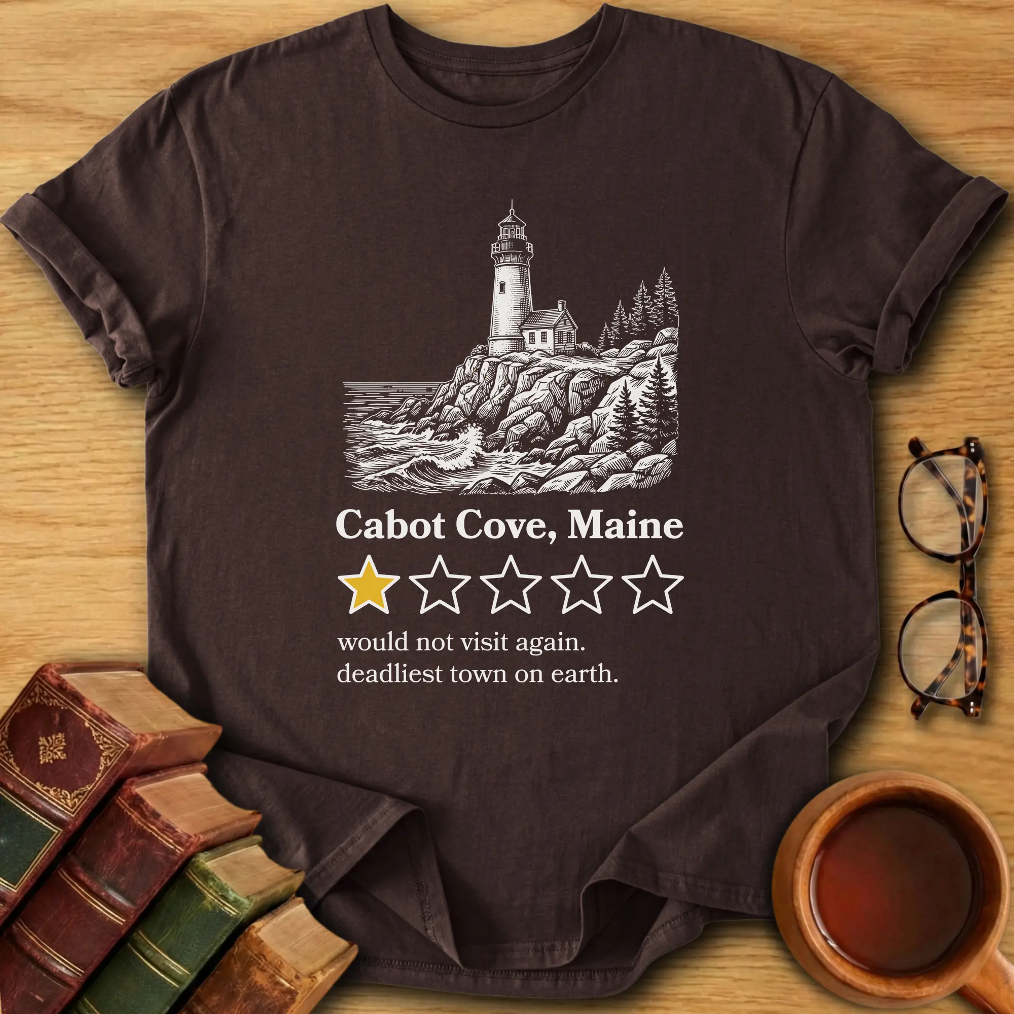 Cabot Cove One-Star Review T-Shirt