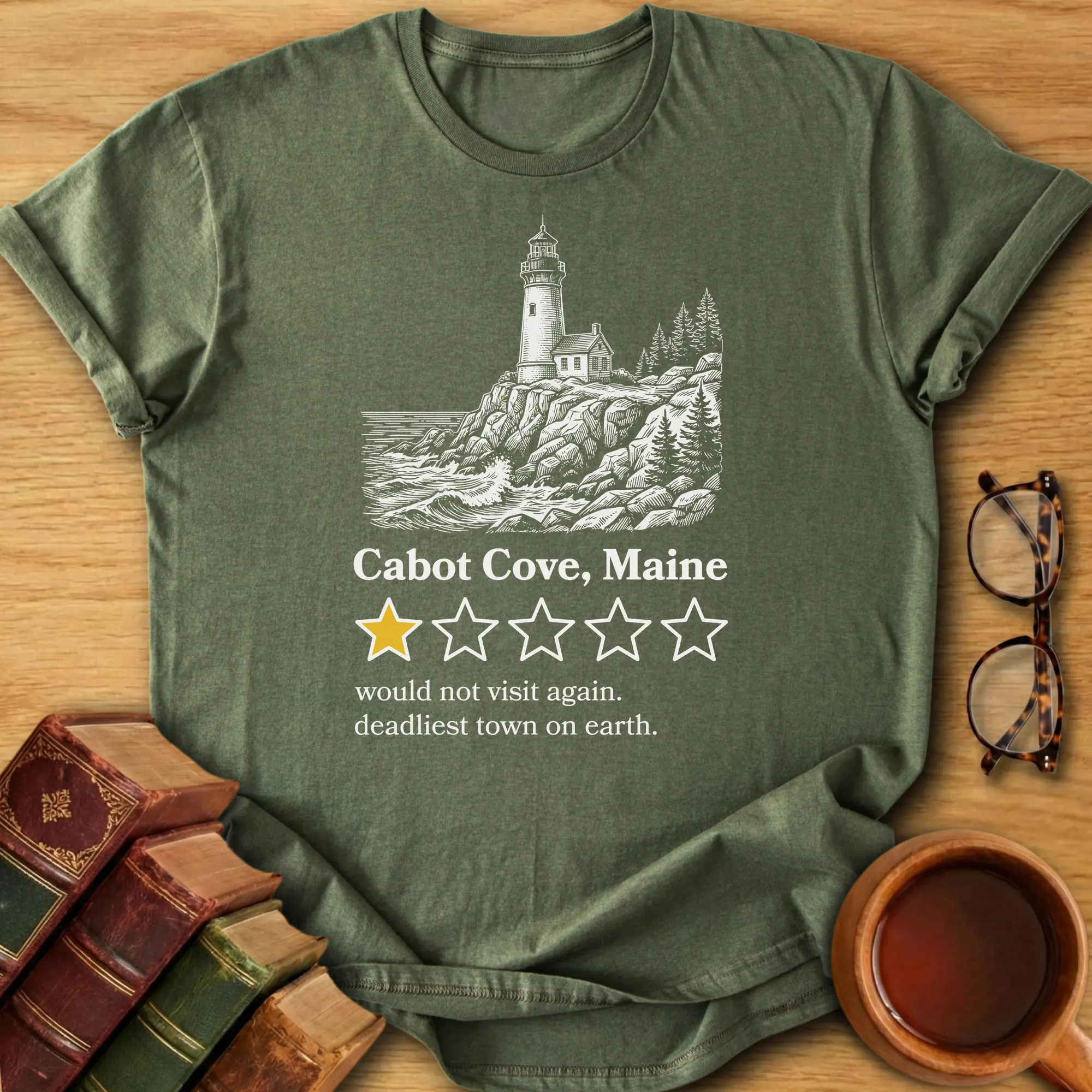 Cabot Cove One-Star Review T-Shirt