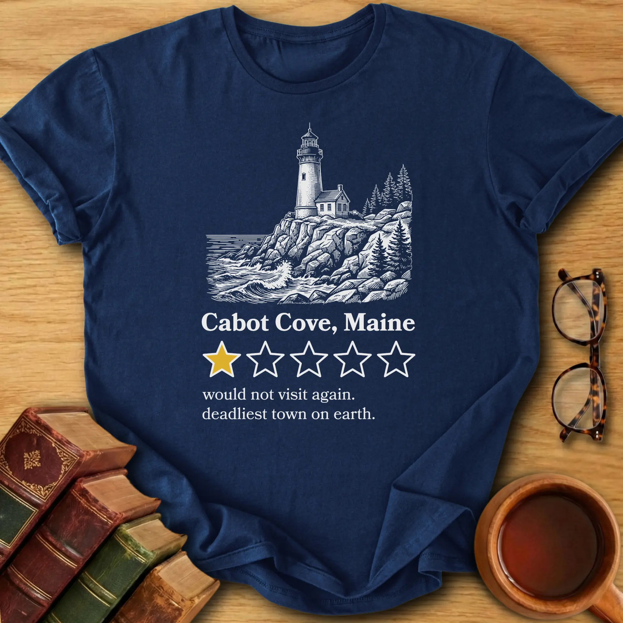 Cabot Cove One-Star Review T-Shirt