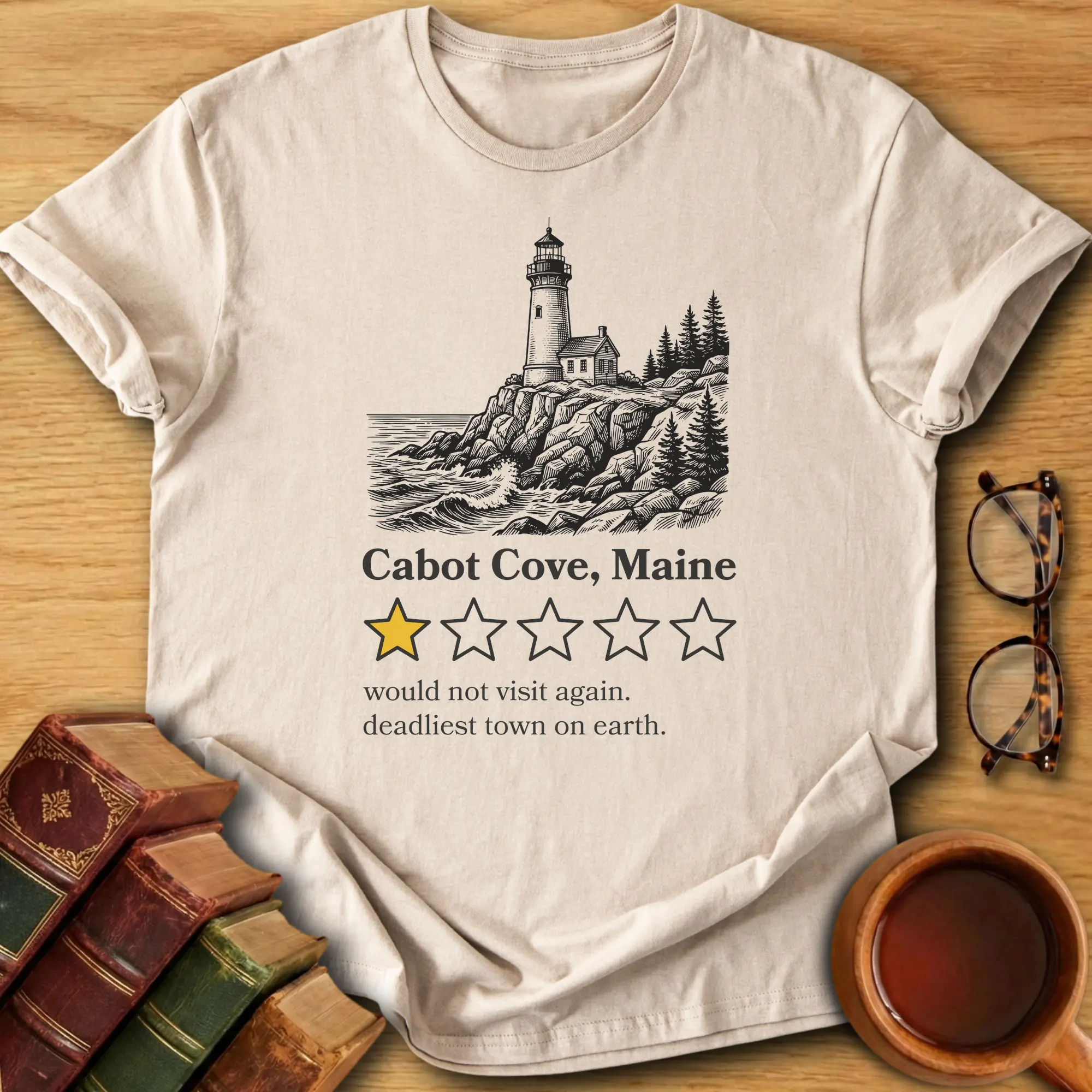 Cabot Cove One-Star Review T-Shirt