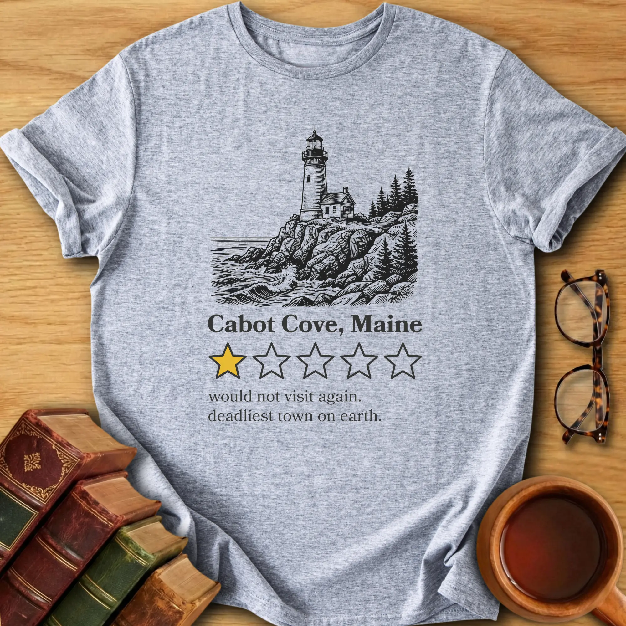 Cabot Cove One-Star Review T-Shirt