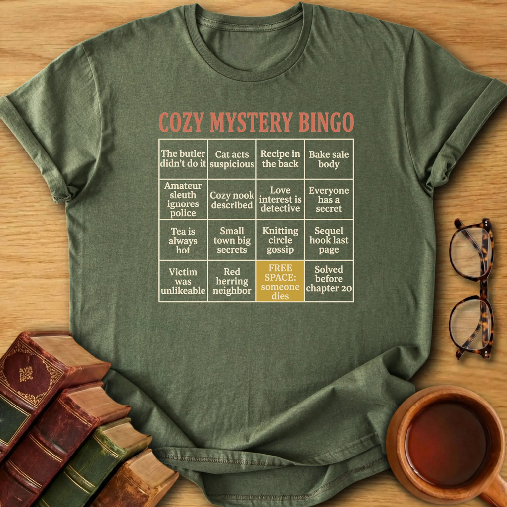 Cozy Mystery Bingo T-Shirt