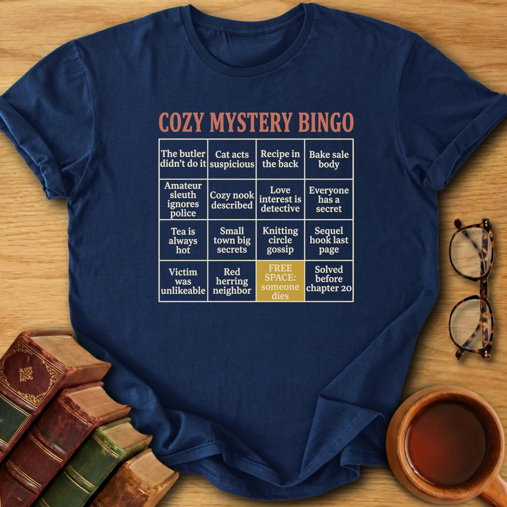 Cozy Mystery Bingo T-Shirt