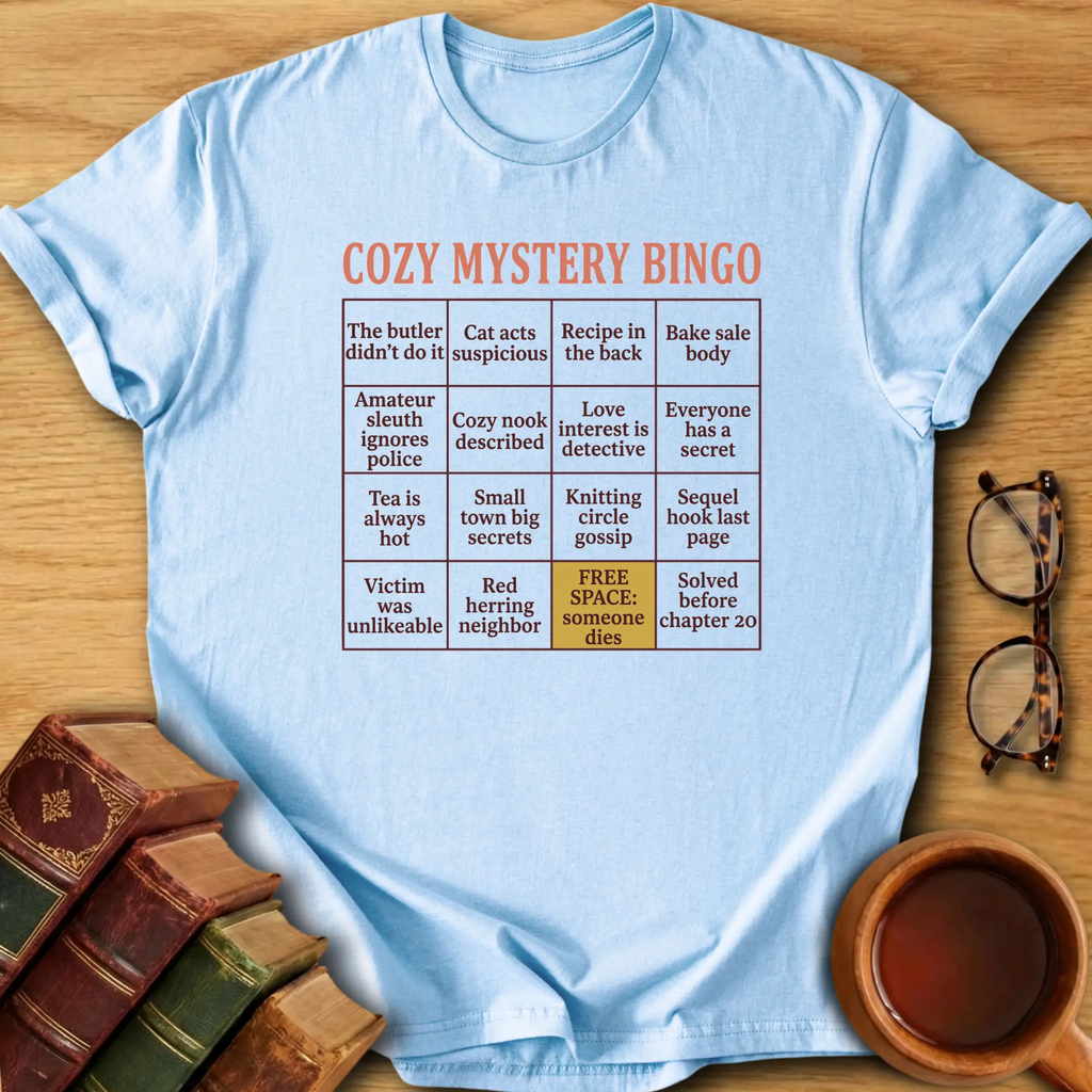 Cozy Mystery Bingo T-Shirt