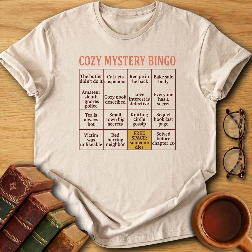 Cozy Mystery Bingo T-Shirt