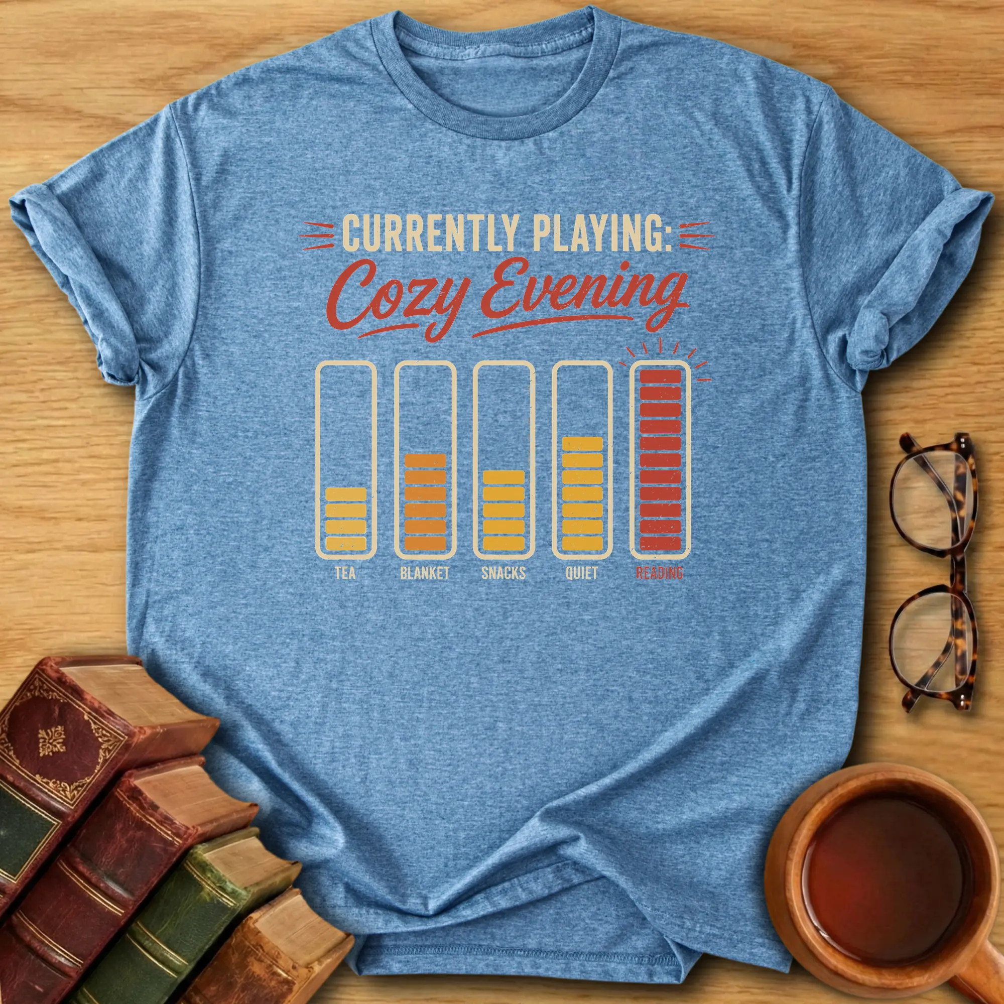Currently Playing: Cozy Evening T-Shirt