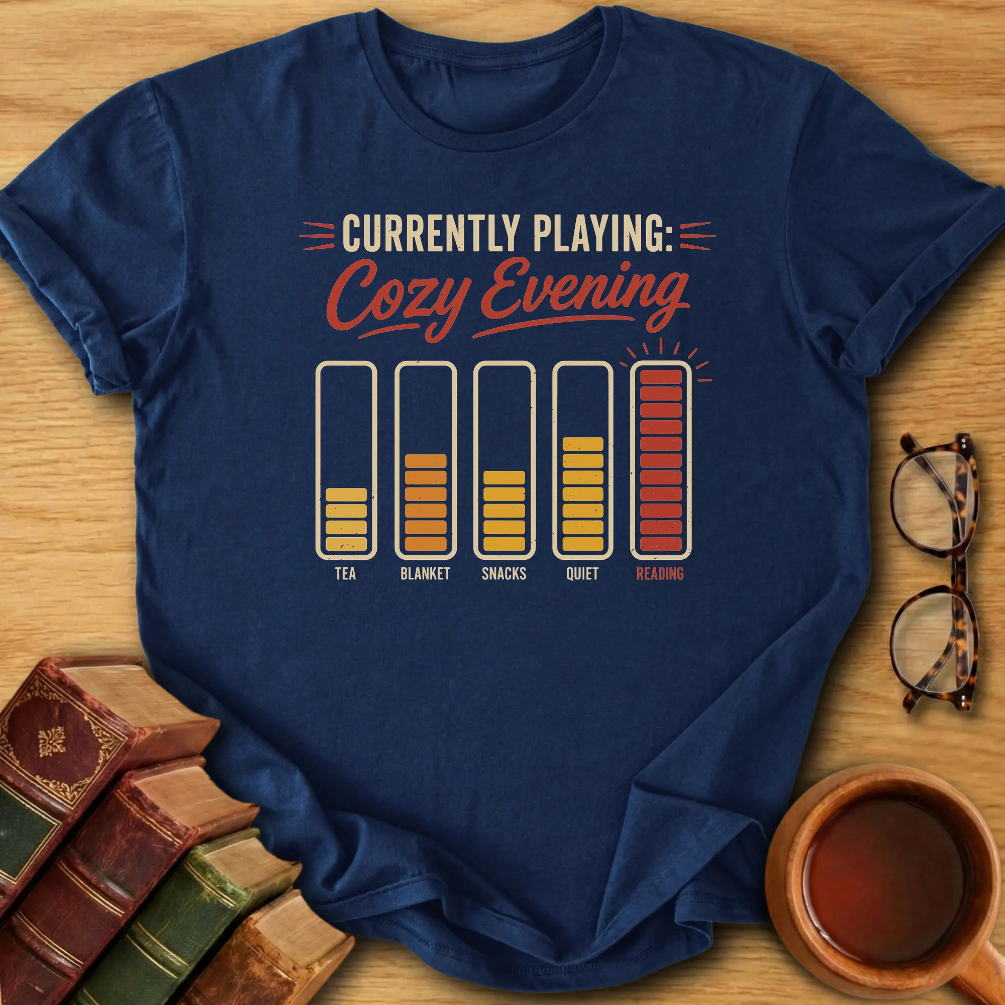 Currently Playing: Cozy Evening T-Shirt