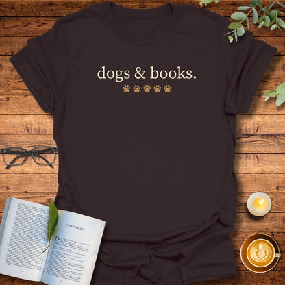 Dogs & Books T-Shirt
