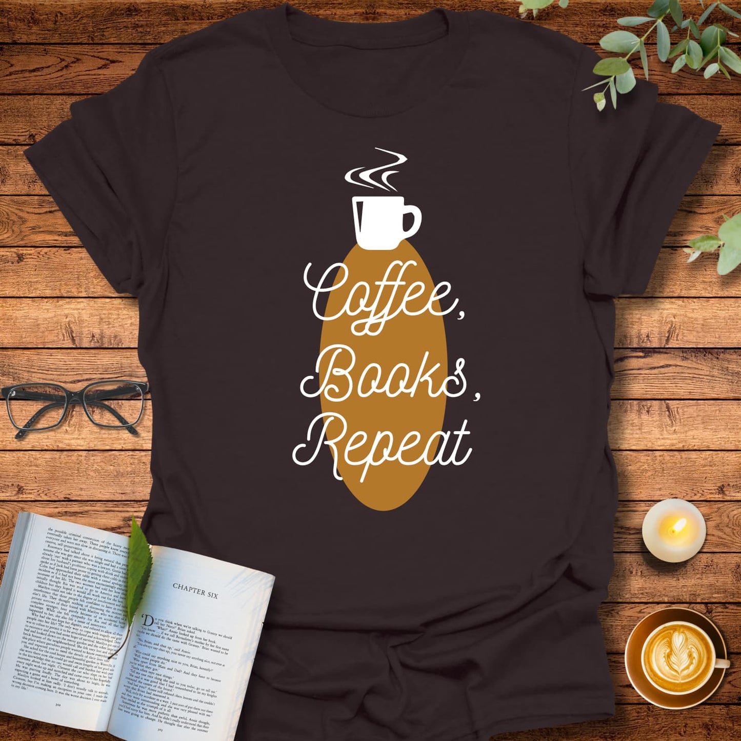 Coffee, Books, Repeat T-Shirt