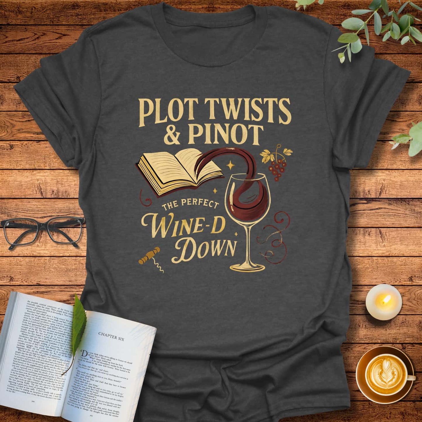 Wine-D Down T-Shirt