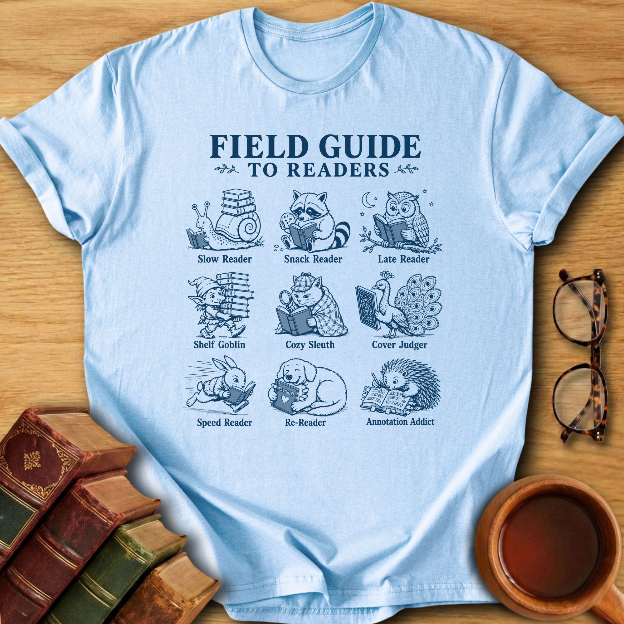 Field Guide to Readers T-Shirt