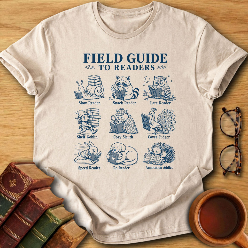 Field Guide to Readers T-Shirt