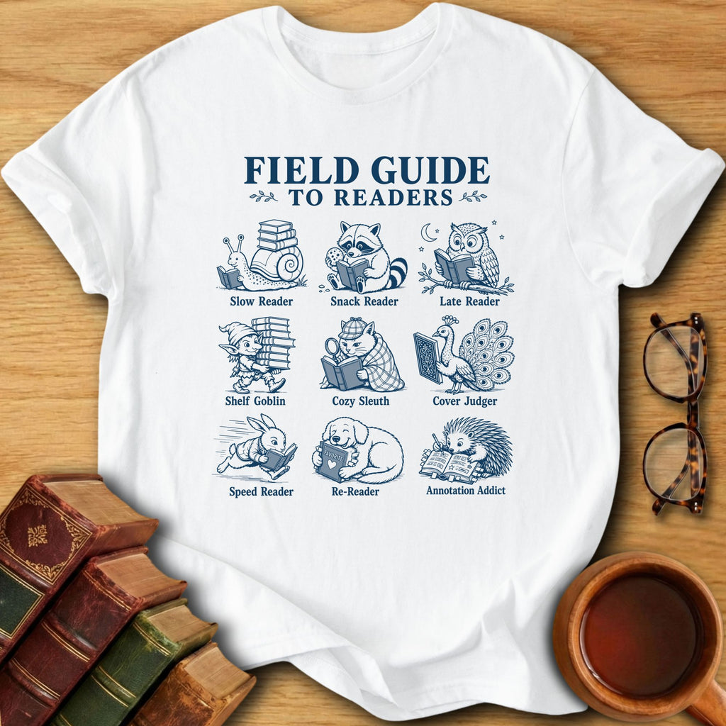 Field Guide to Readers T-Shirt
