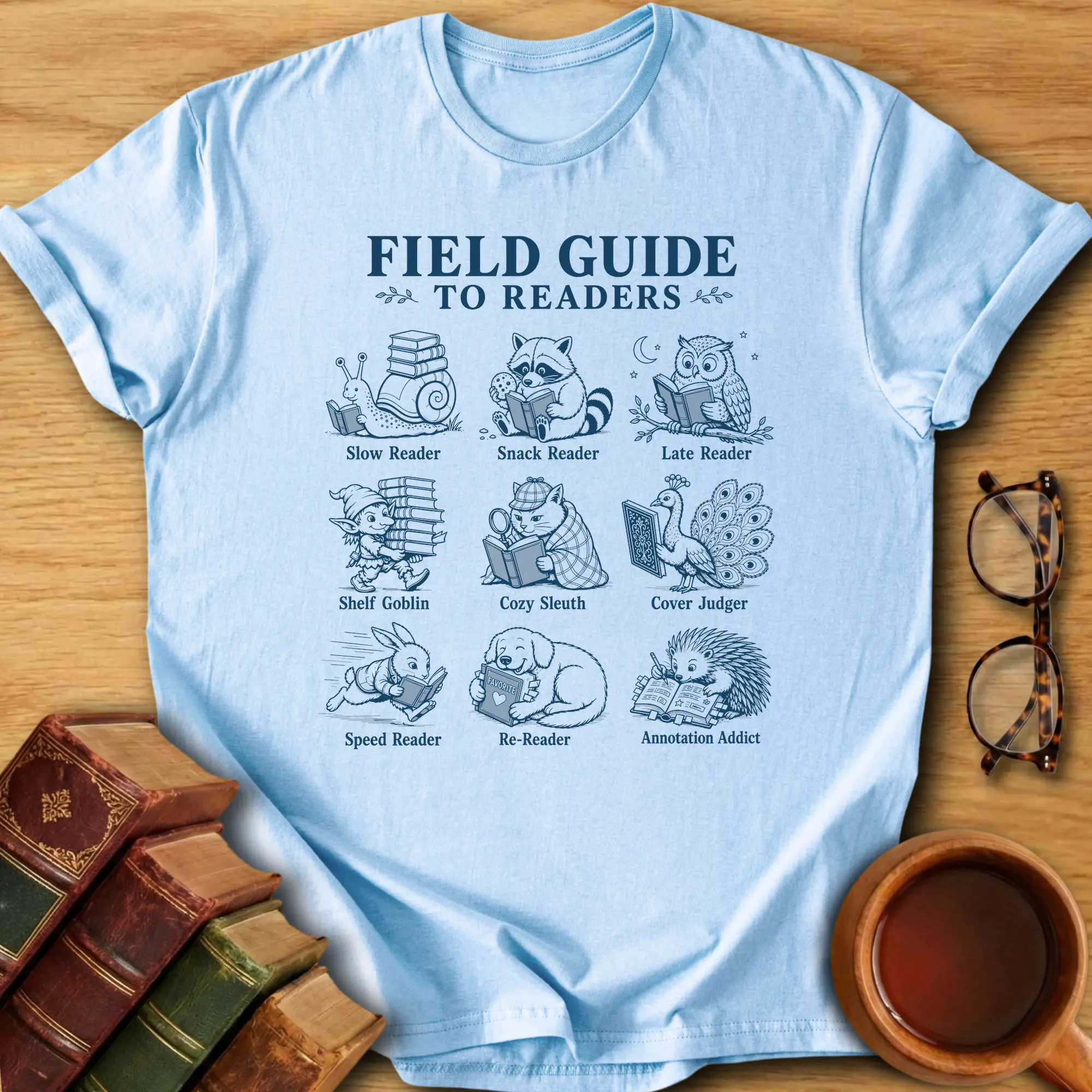 Field Guide to Readers T-Shirt