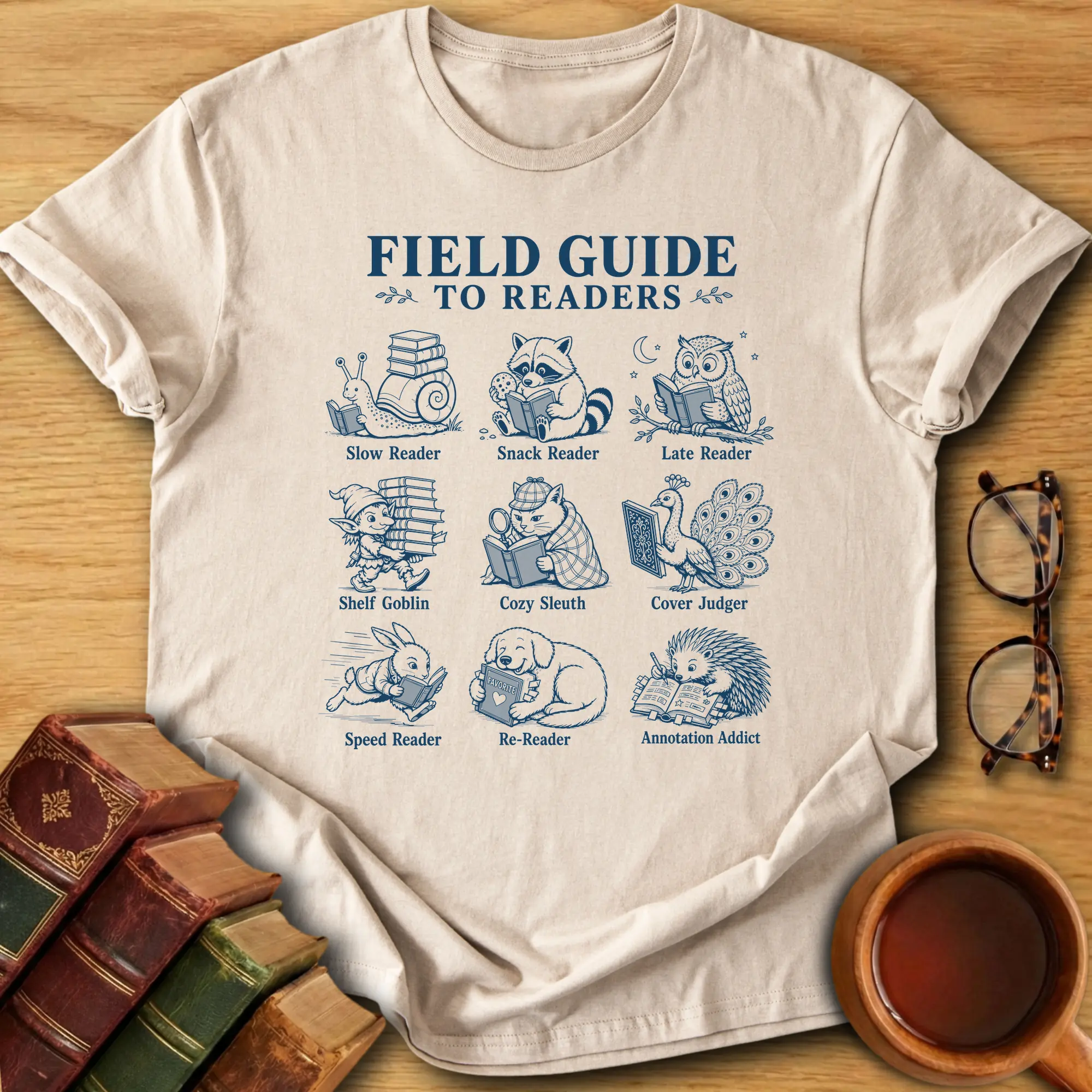 Field Guide to Readers T-Shirt