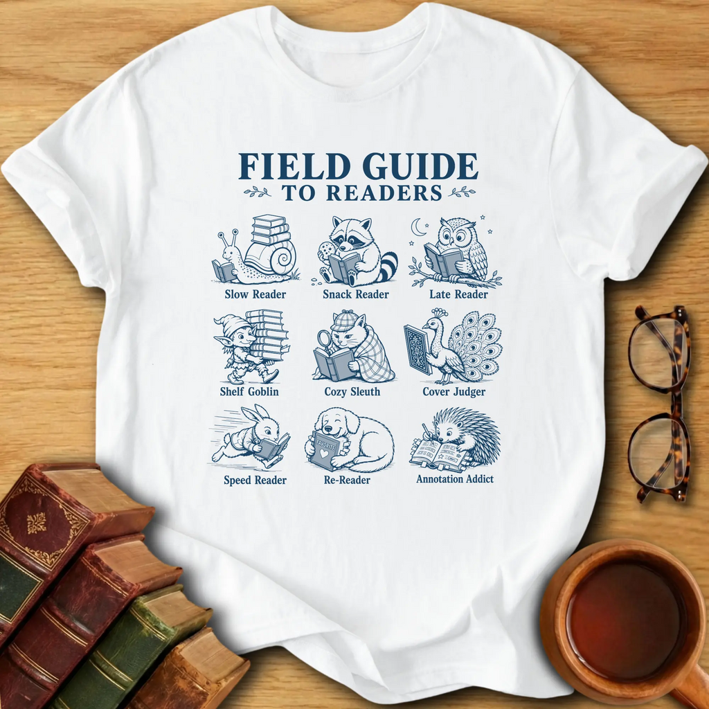 Field Guide to Readers T-Shirt