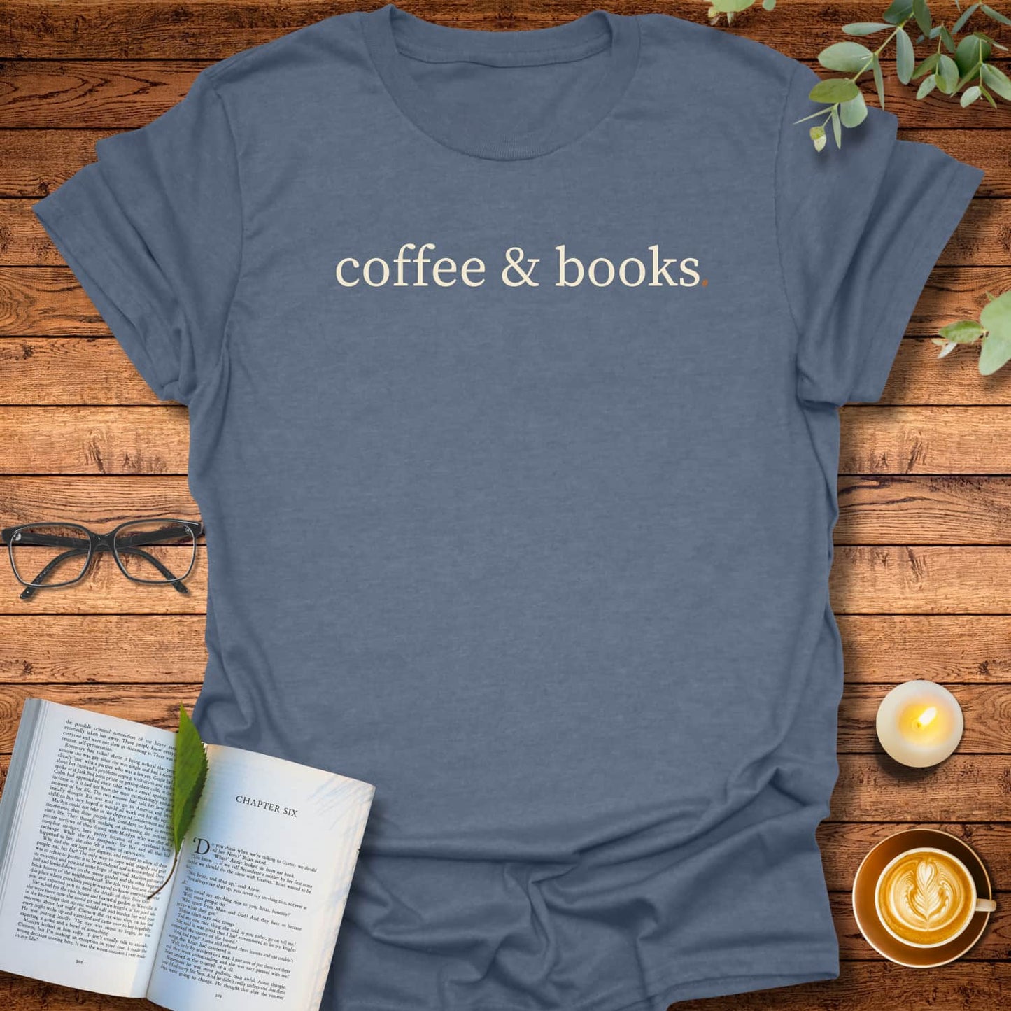 Coffee & Books  T-Shirt