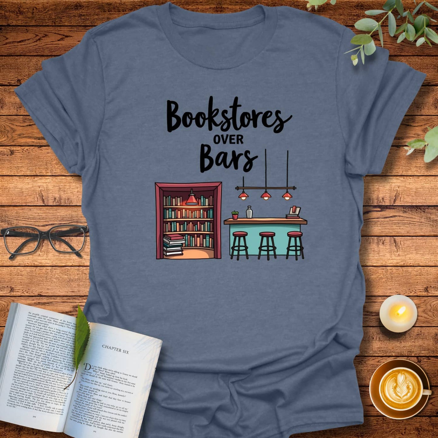 Bookstores Over Bars T-Shirt