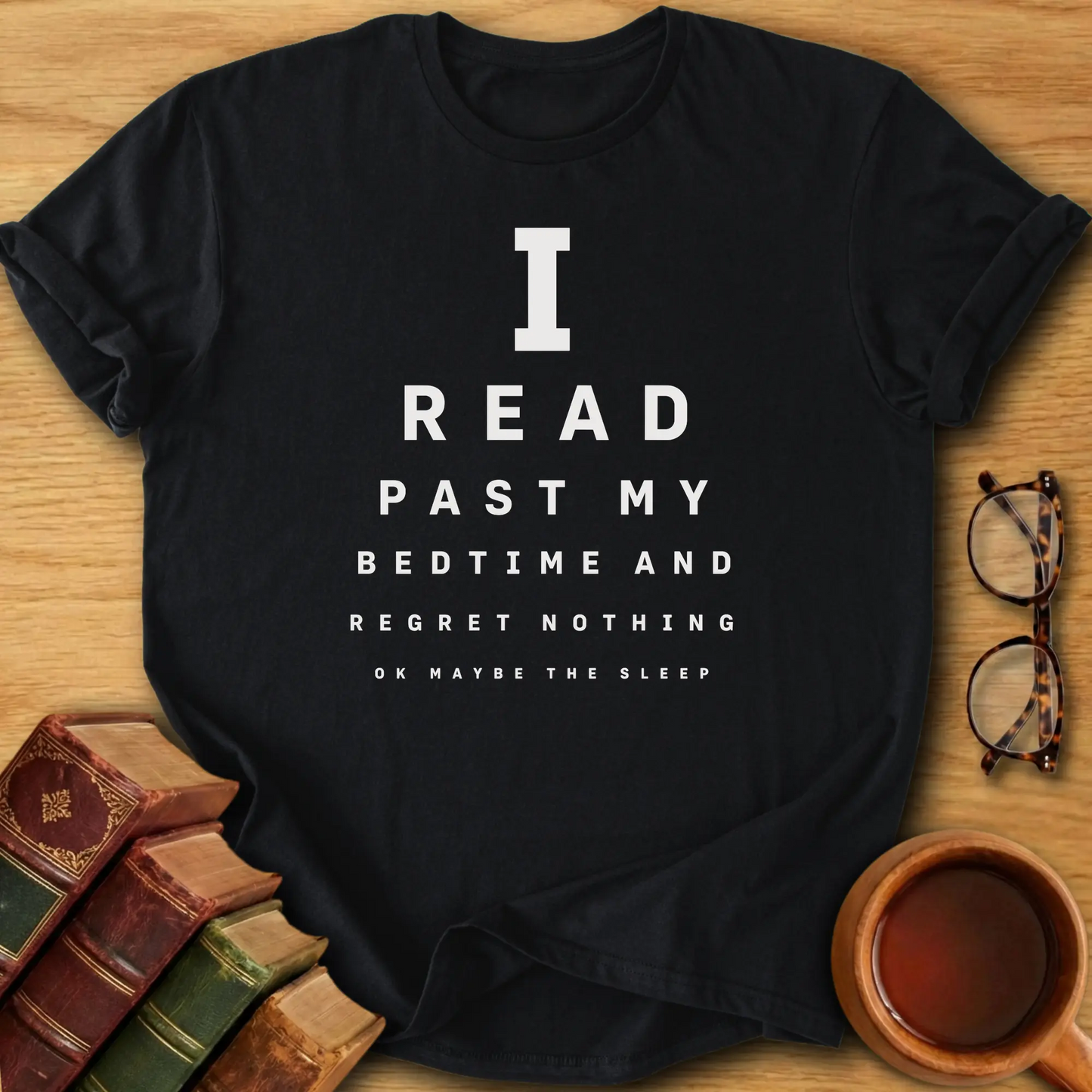 Bookish Eye Chart T-Shirt