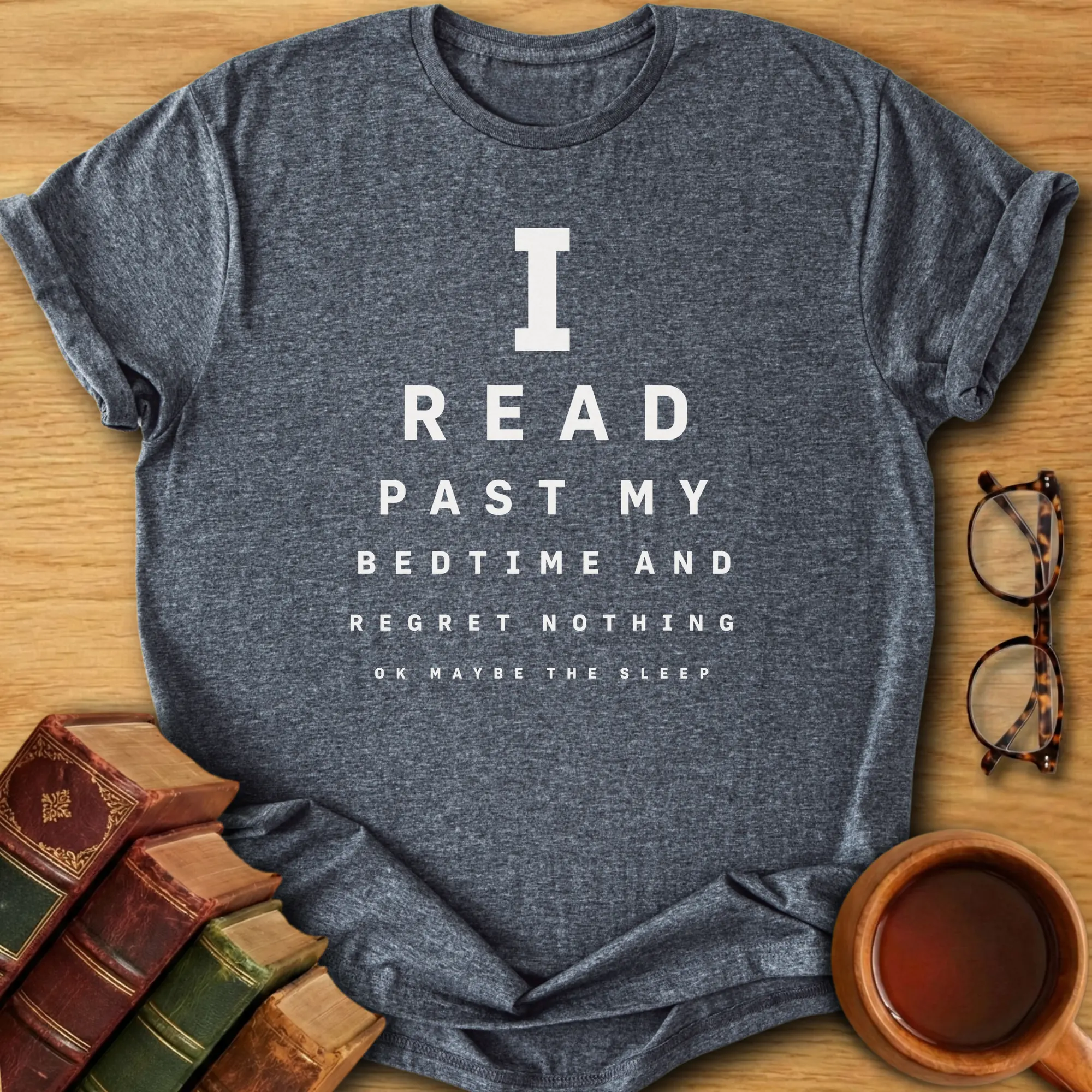 Bookish Eye Chart T-Shirt